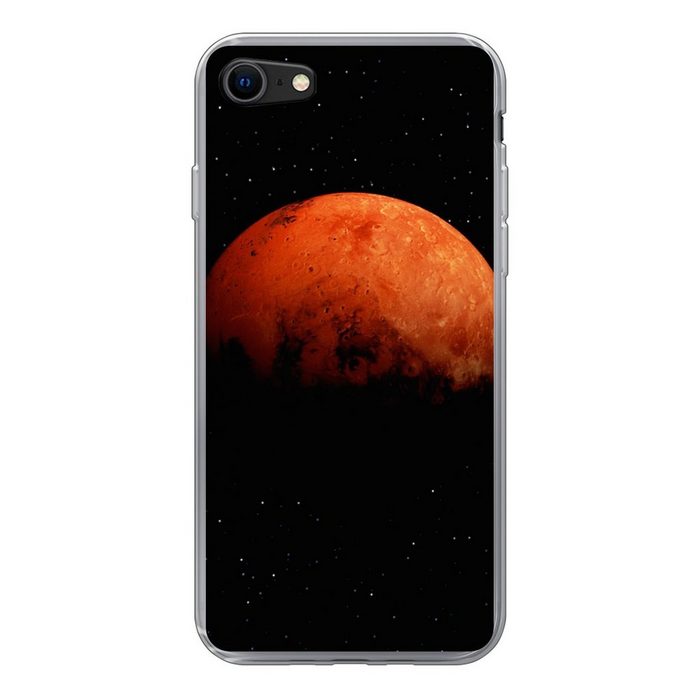 MuchoWow Handyhülle Der halb verdunkelte Mars am Himmel Handyhülle Apple iPhone SE (2020) Smartphone-Bumper Print Handy
