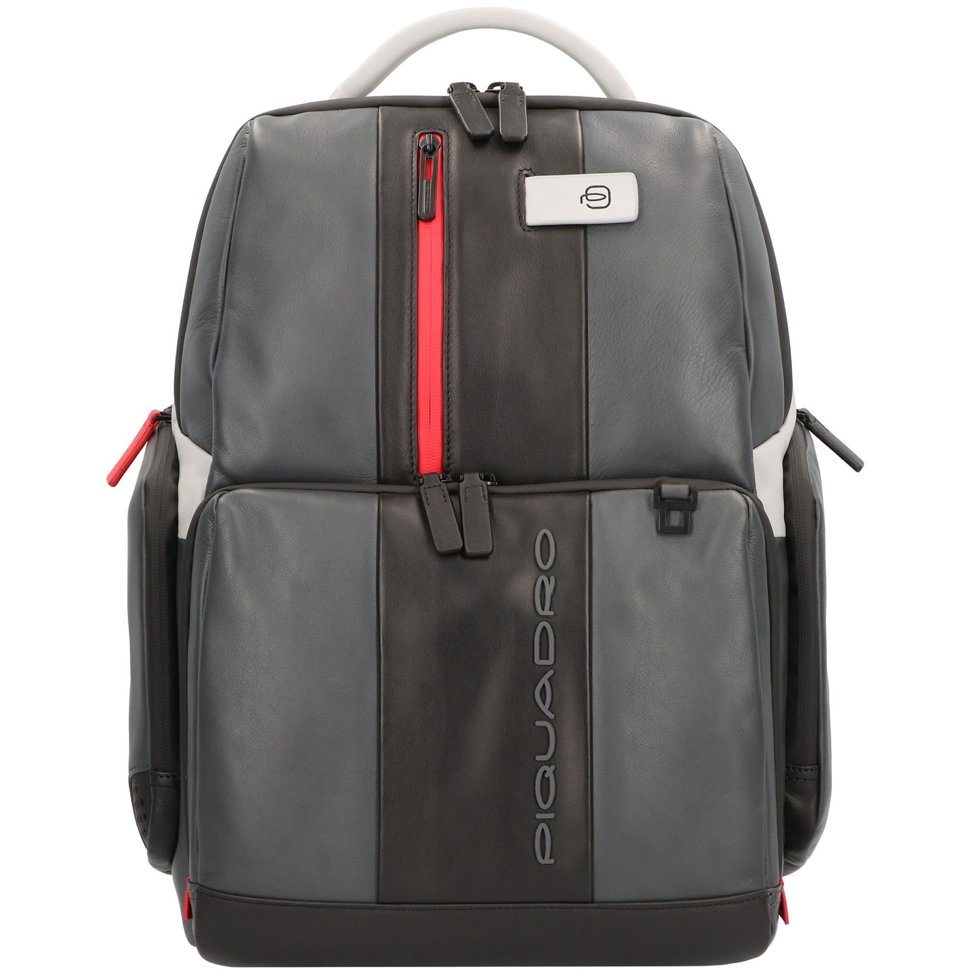 Piquadro Laptoprucksack black Leder grey Urban,