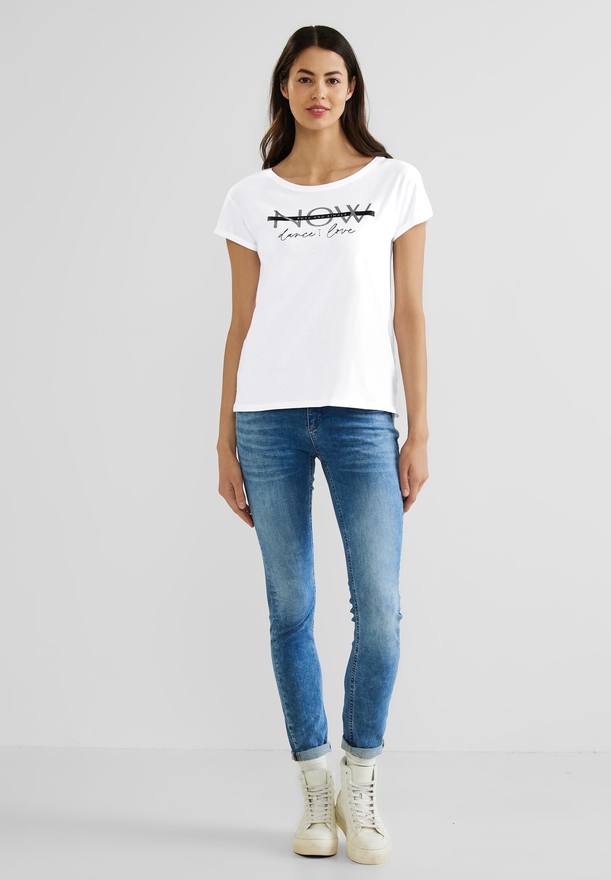 STREET White T-Shirt ONE aus Baumwolle reiner