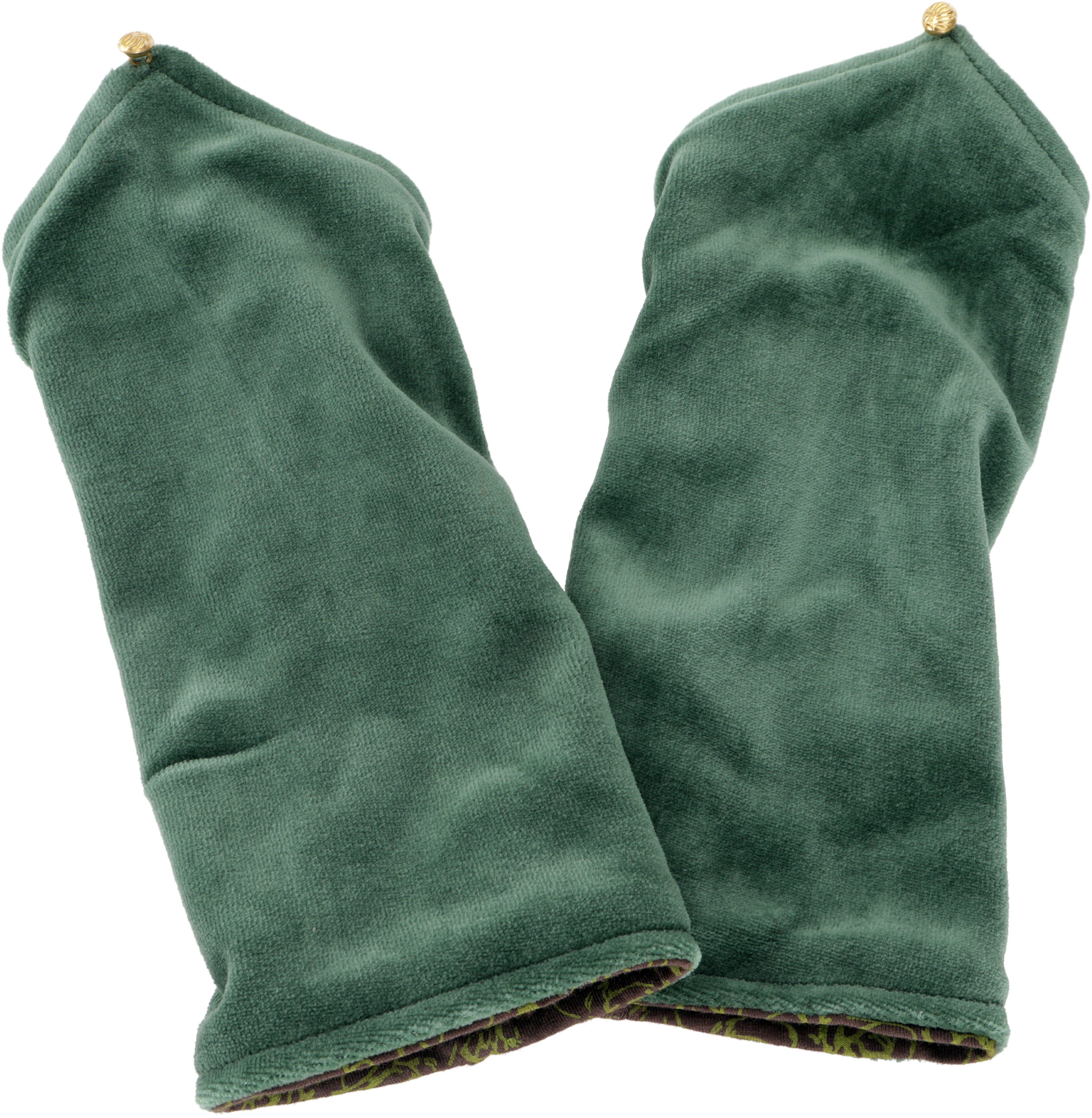 Guru-Shop Strickhandschuhe Handstulpen aus Samtstoff, Wendestulpen,.. günstig online kaufen