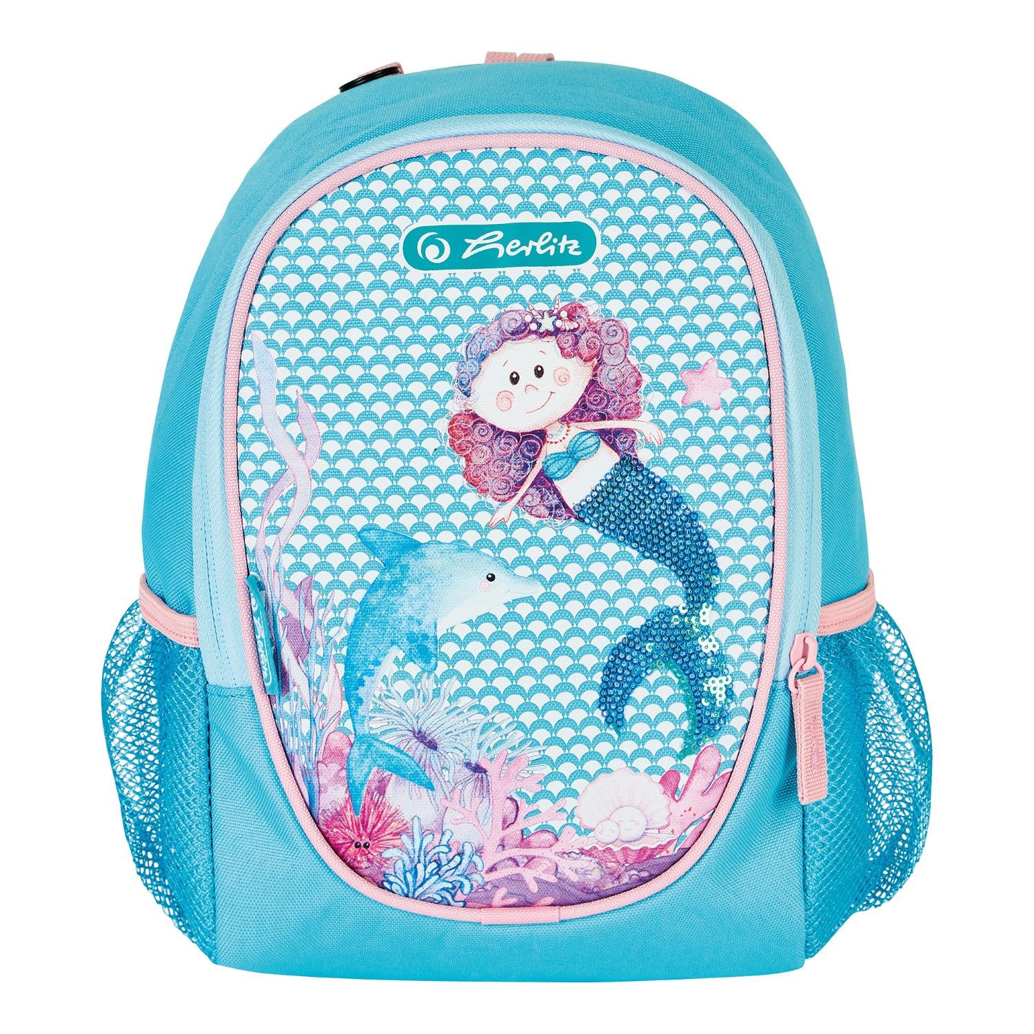 Herlitz Schulranzen Kinder Rucksack Meerjungfrau Kinderrucksack, Kindergartenrucksack Kindergarten Ergonomisch Brustgurt