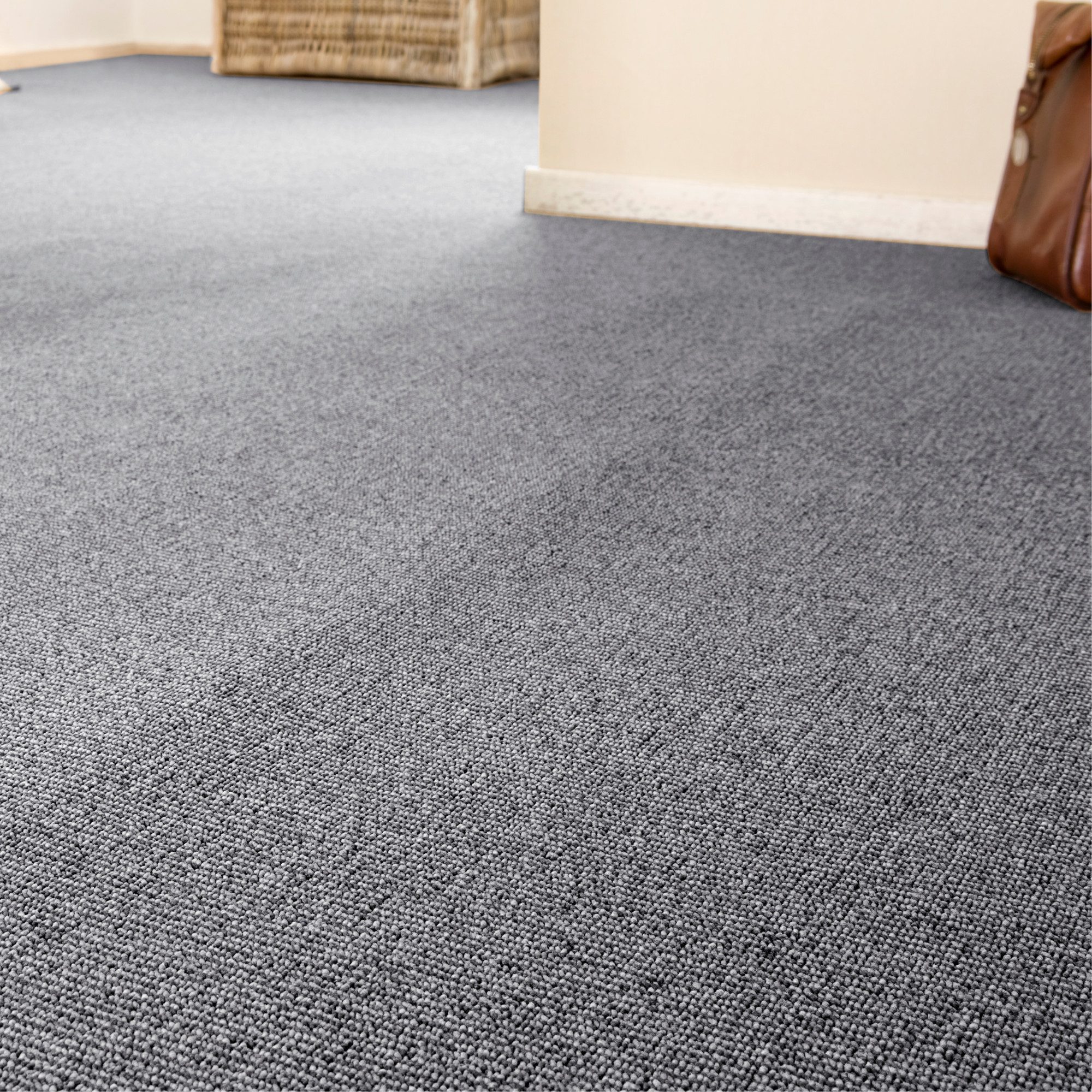 Andiamo Teppichboden Luton, Feinschlinge, Made in Netherlands, rechteckig, Höhe: 6 mm, meliert, Breite 400 cm oder 500 cm, strapazierfähig & pflegeleicht