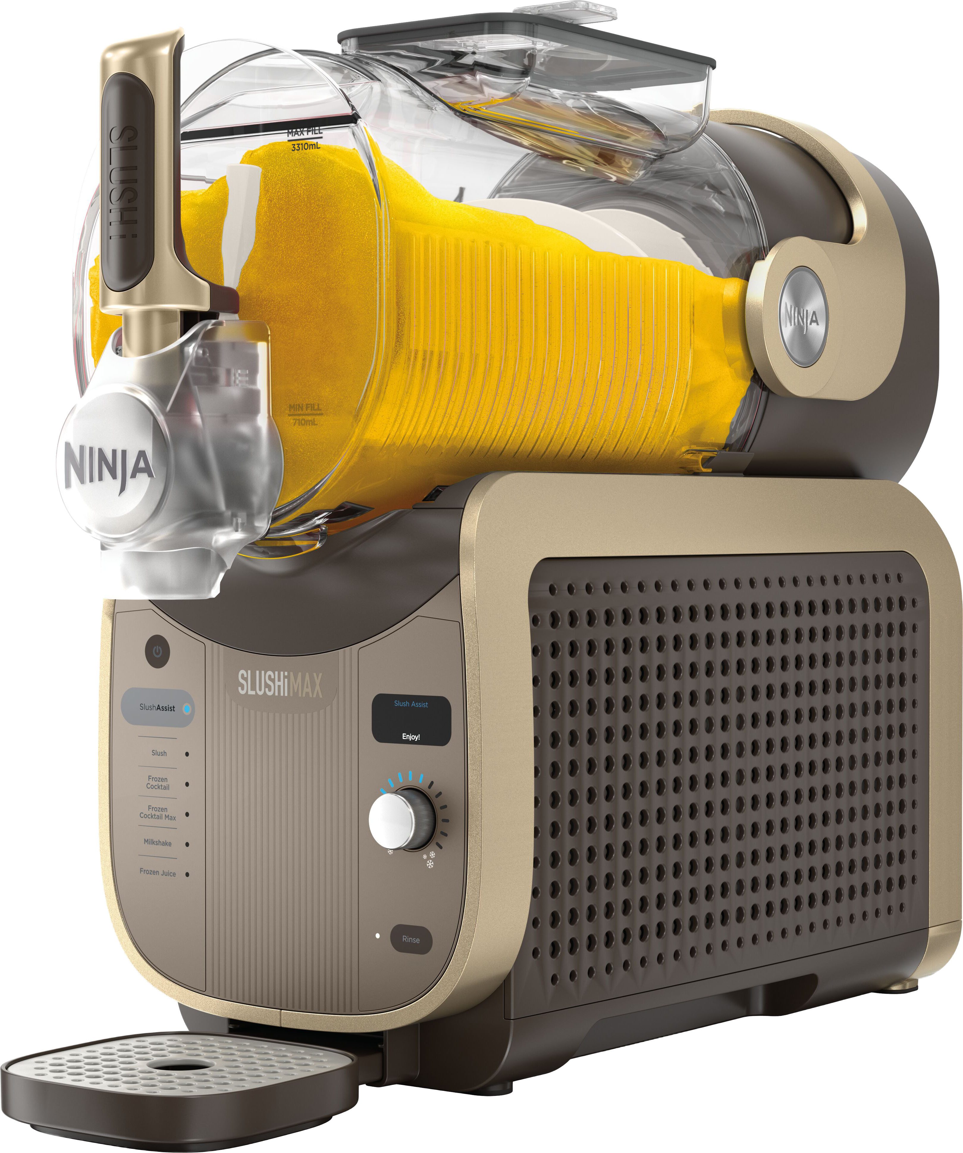 NINJA Slush-Eismaschine SLUSHi MAX – Mokka FS605EUBR, 3,31 l, 280 W, für gefrorene Getränke, SlushAssist-Technologie