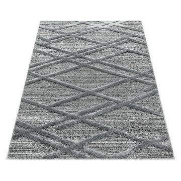 Hochflor-Teppich Boho-Design, Carpetsale24, Rund, Höhe: 20 mm, Teppich Wohnzimmer Boho Design weich 3D Optik Skandinavische Stil