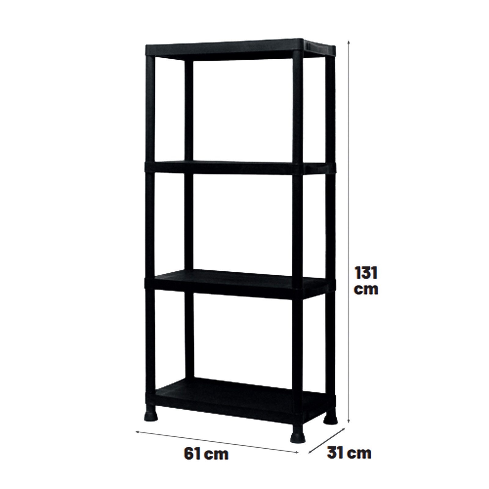 HTI-Living Standregal Regal Fritz 2 Stück, Set 1-tlg., Regal mit 4 Böden St günstig online kaufen