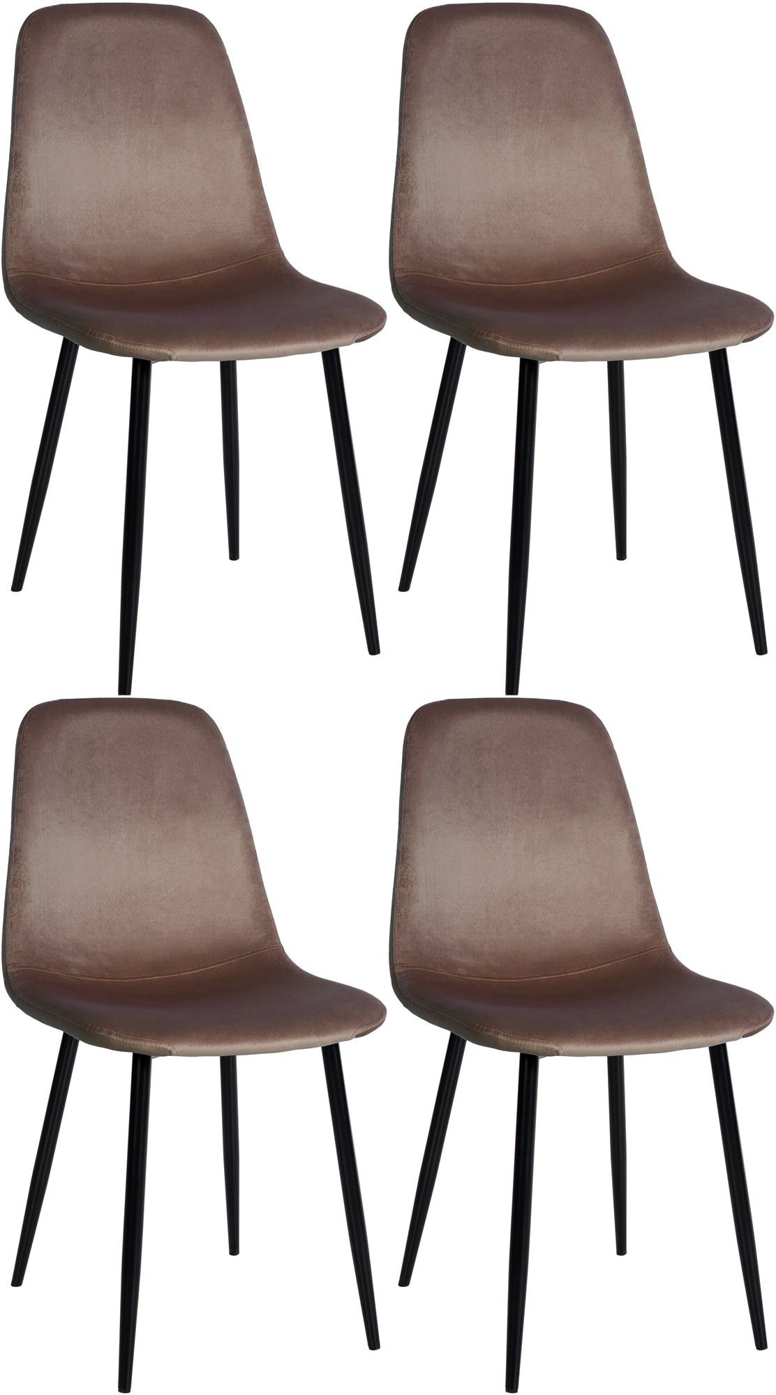 CLP Esszimmerstuhl Napier (4er Set), Metall, günstig online kaufen