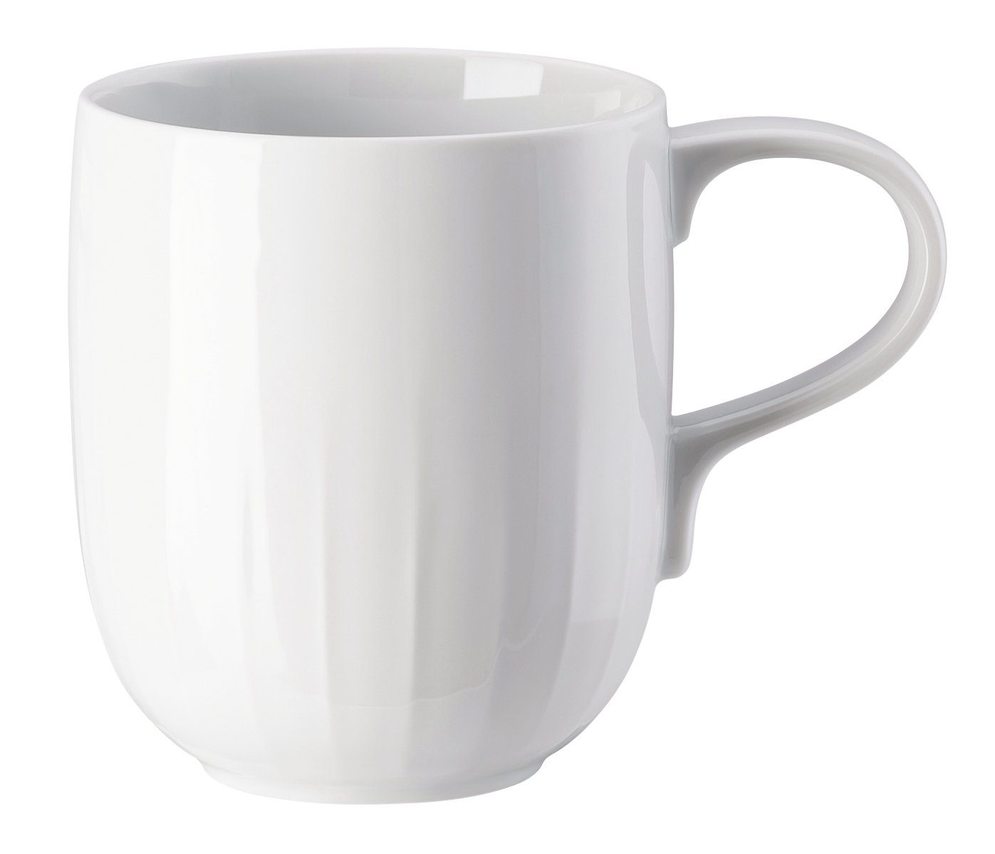 Rosenthal Becher Joyn Weiss Becher mit Henkel 0,42 l, Porzellan, Tassen