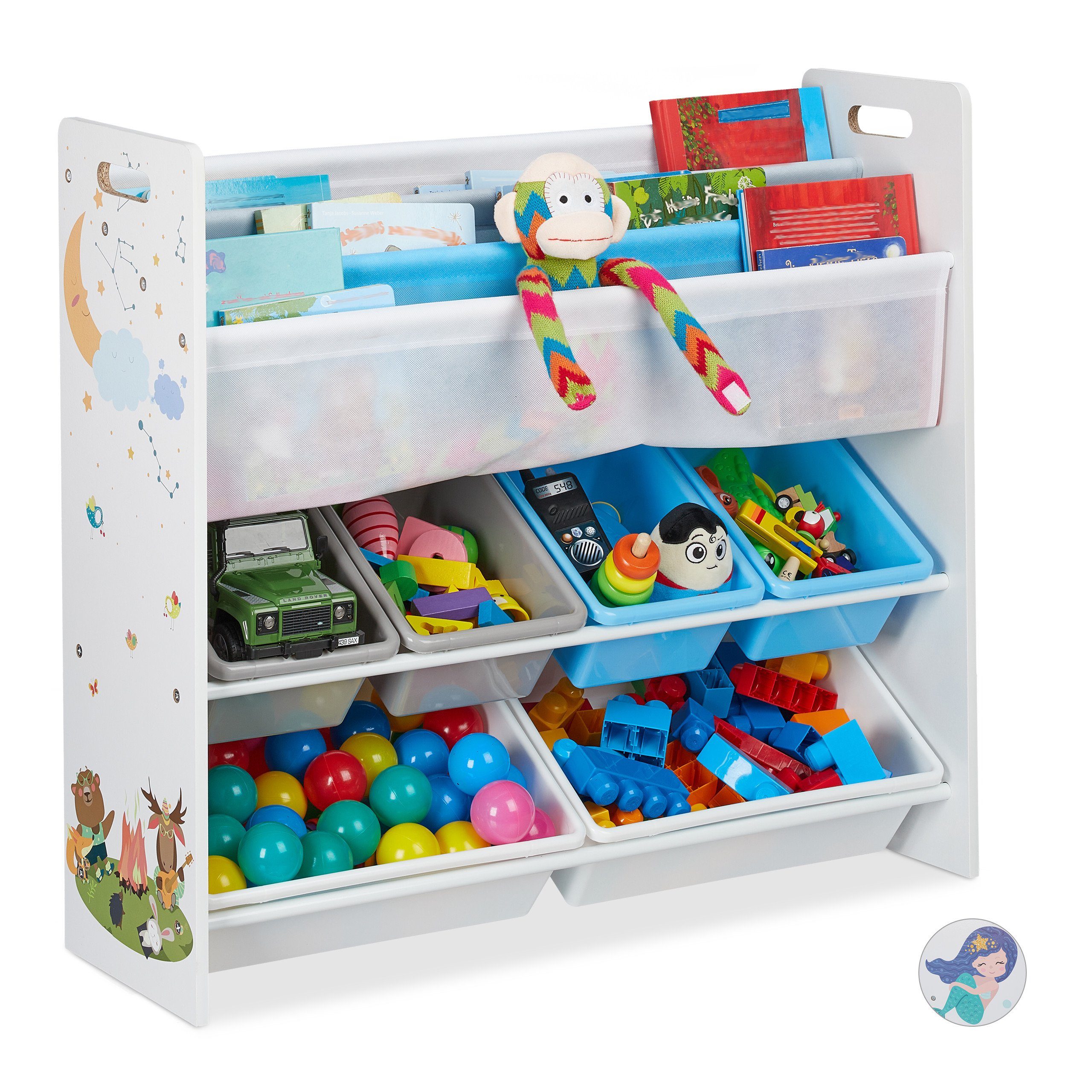relaxdays Kinderregal mit 10 Fächern und günstig online kaufen