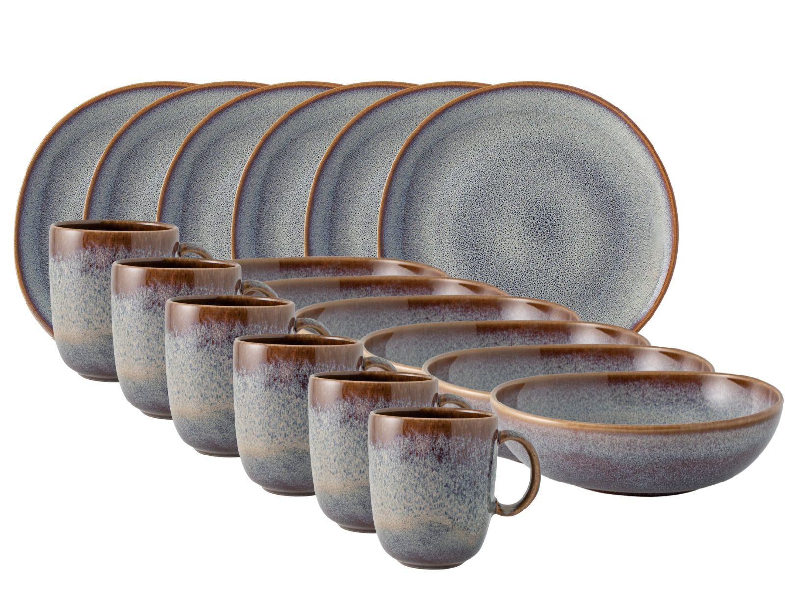 like. by Villeroy & Boch Frühstücks-Set Lave beige Frühstücksset 18tlg