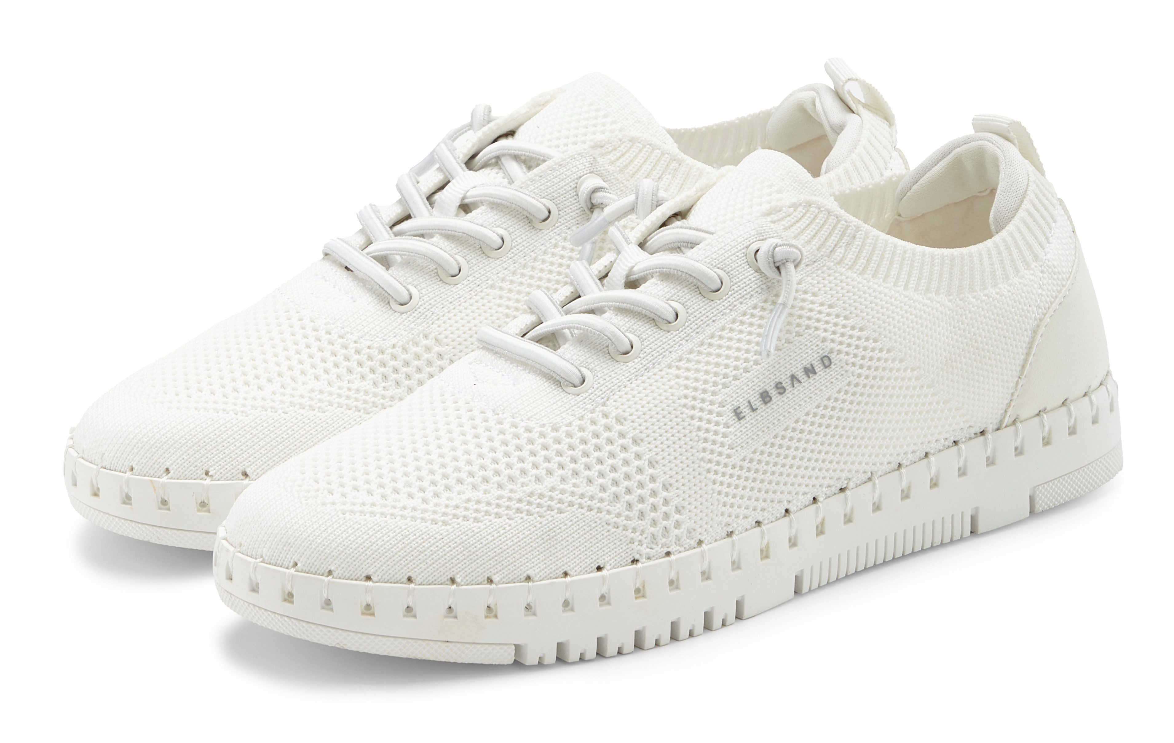 Elbsand Freizeitschuh, Slip-On-Sneaker Sneaker NEU zum Reinschlüpfen mit elastischen Schnürbändern VEGAN