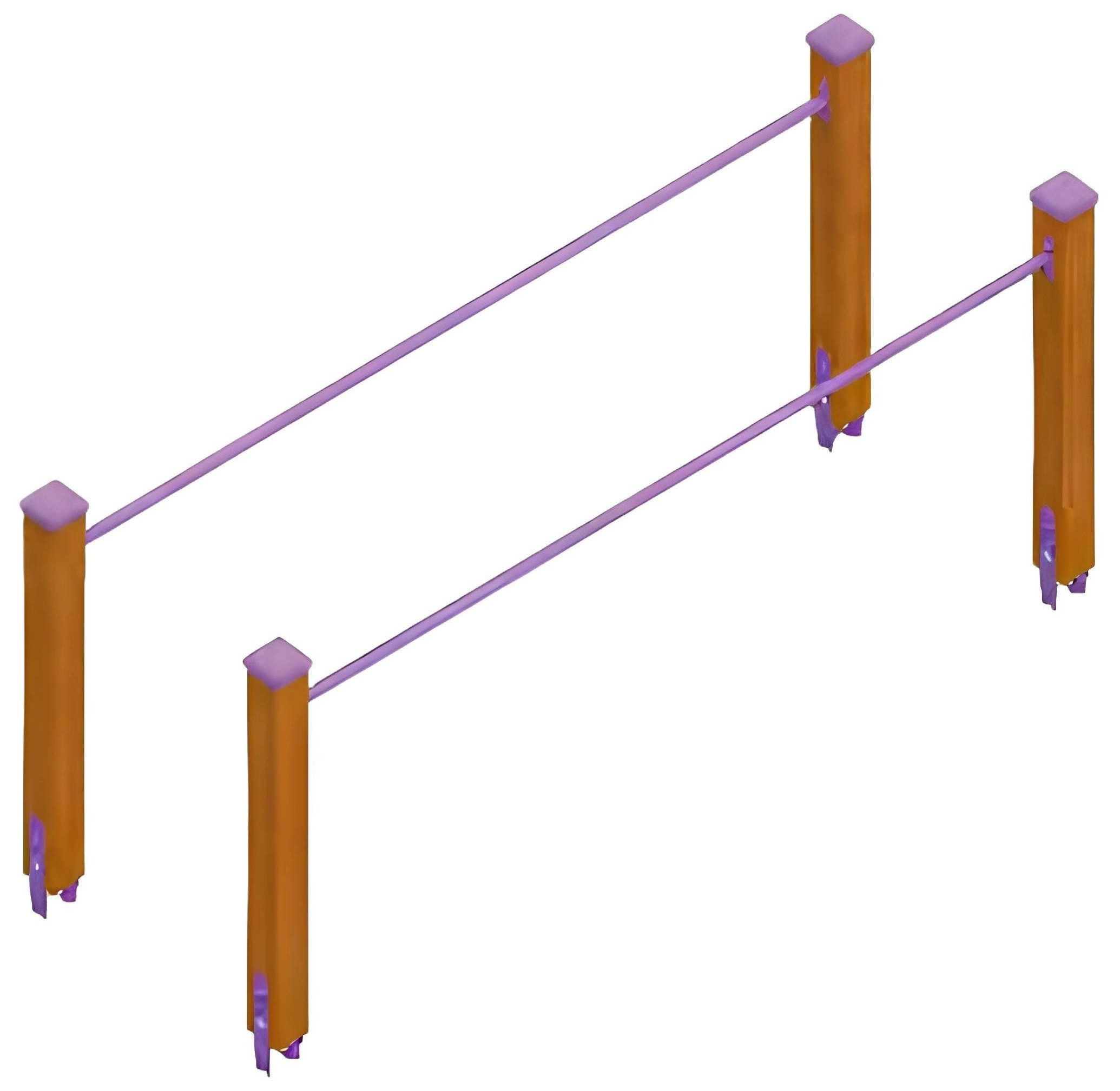 Xlmoebel Handmuskeltrainer Turnbarren aus robustem Material für Schulhof und Spielplatz (Spielplatz), Hergestellt in Europa