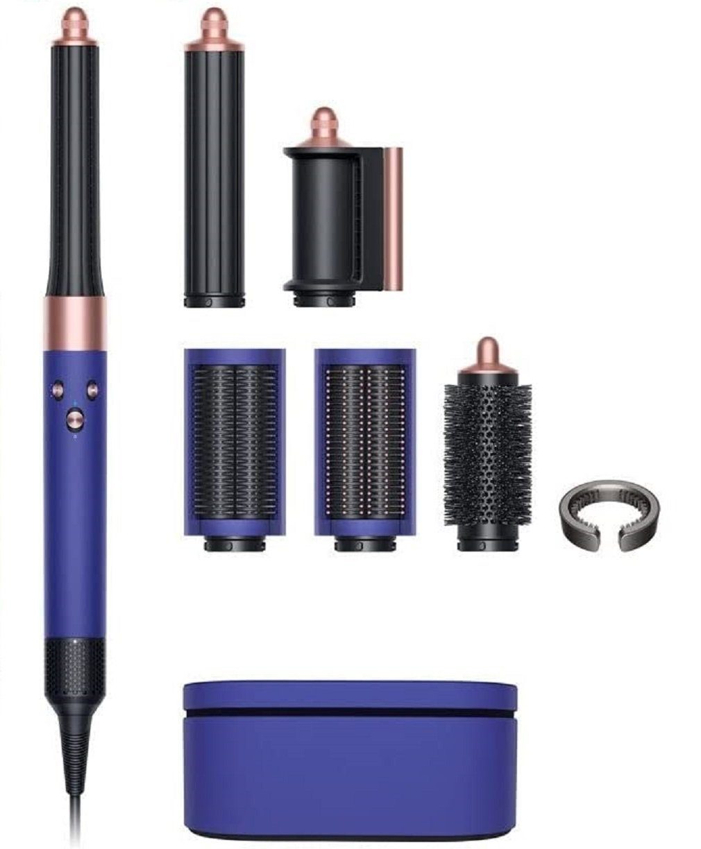 6 Multi Lockenwickler DYSON Complete Airwrap Set für Warmluft, Nachtblau/Kupfer Multihaarstyler Aufsätze, Haare, inkl Automatisch Lockenstab, Short Elektrisch kurze Haarstyler,