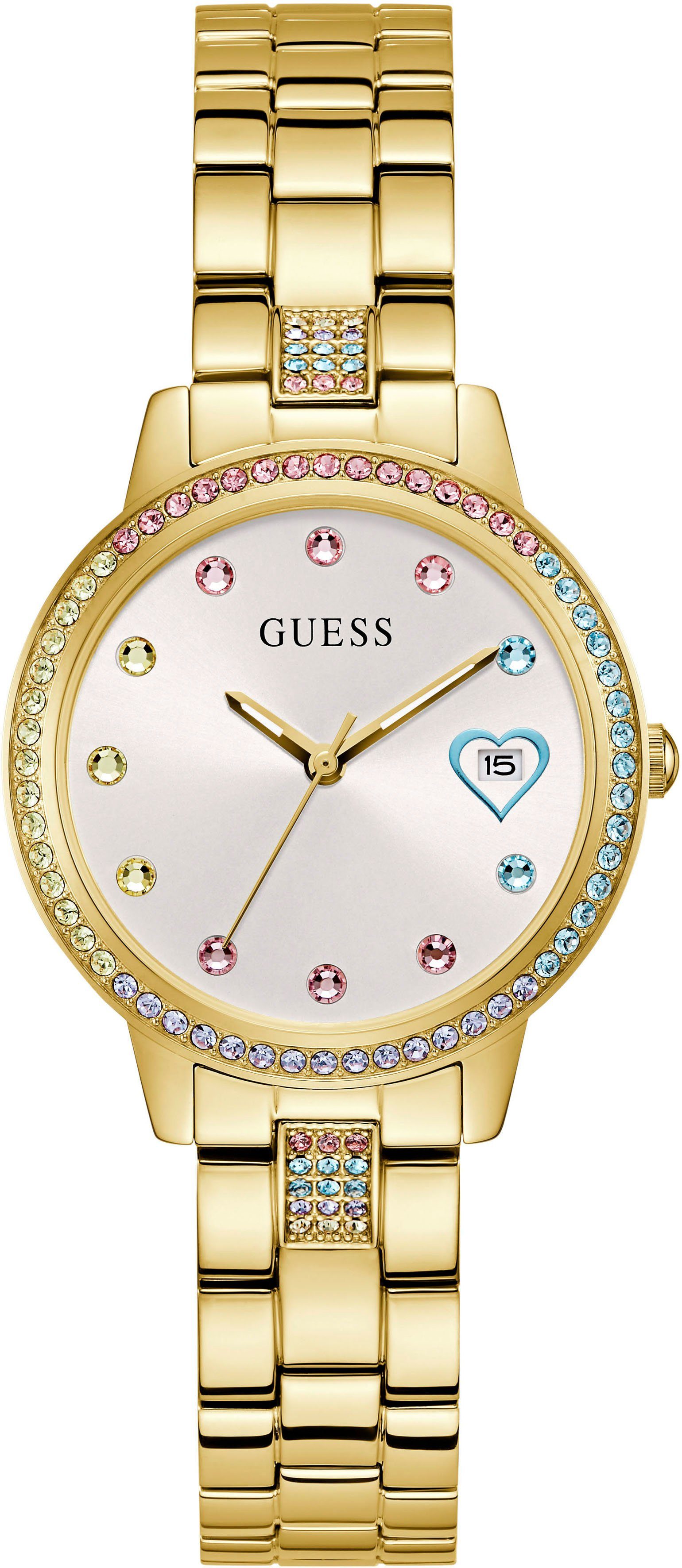 Quarzuhr THREE OF HEARTS GW0657L2