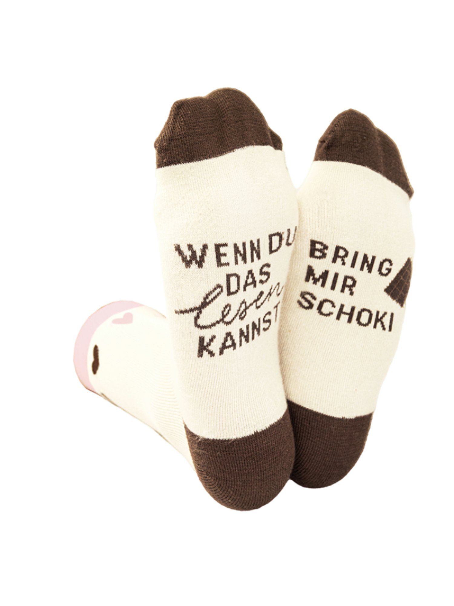 Grafik Werkstatt Socken Coole Socke mit Spruch Bring mir Schoki