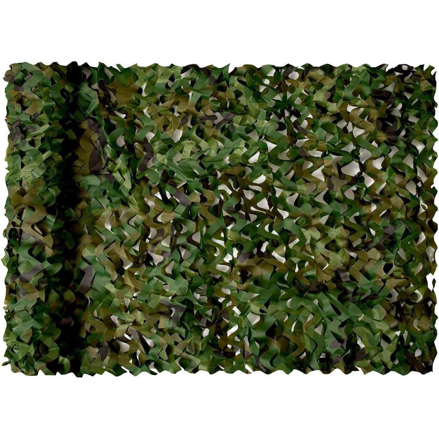 LuxusKollektion Schutznetz Tarnnetz Camouflage Netz 1.5 × 3 M Woodland für Jagd Camping Outdoor, BxL: 0.1x0.18 m