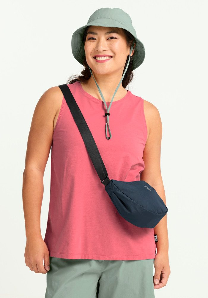 Jack Wolfskin Schultertasche ZOYA 4, Umhängetasche, Schlüsselhaken, Reißverschlussfach