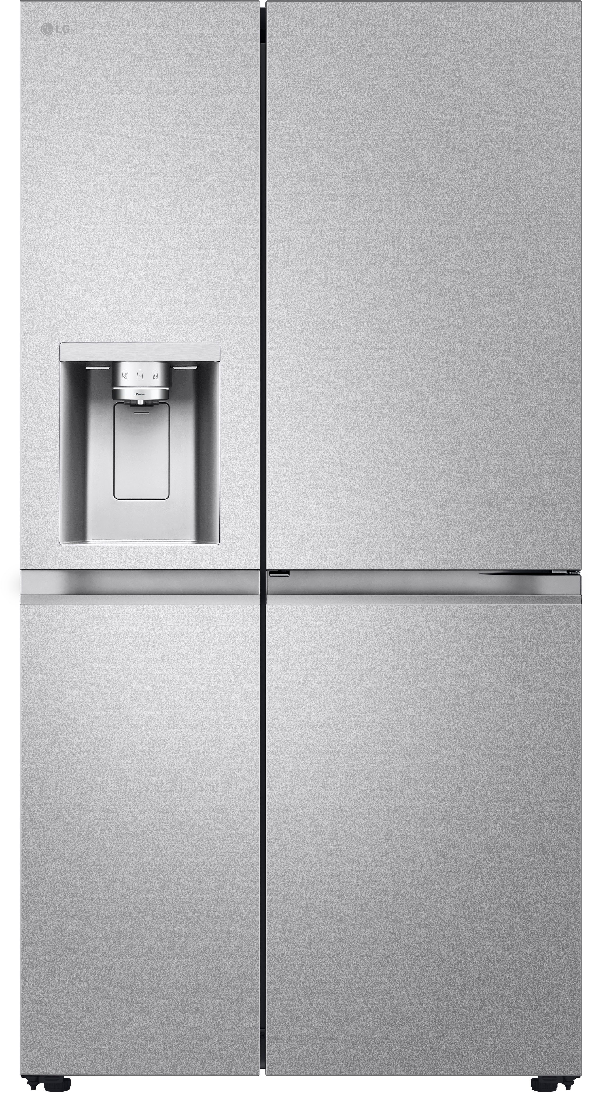 LG Side-by-Side GSLE91MBAC, 179 cm hoch, 91,3 cm breit, Eis-, Crushed Ice- und Wasserspender mit Wassertank, NoFrost