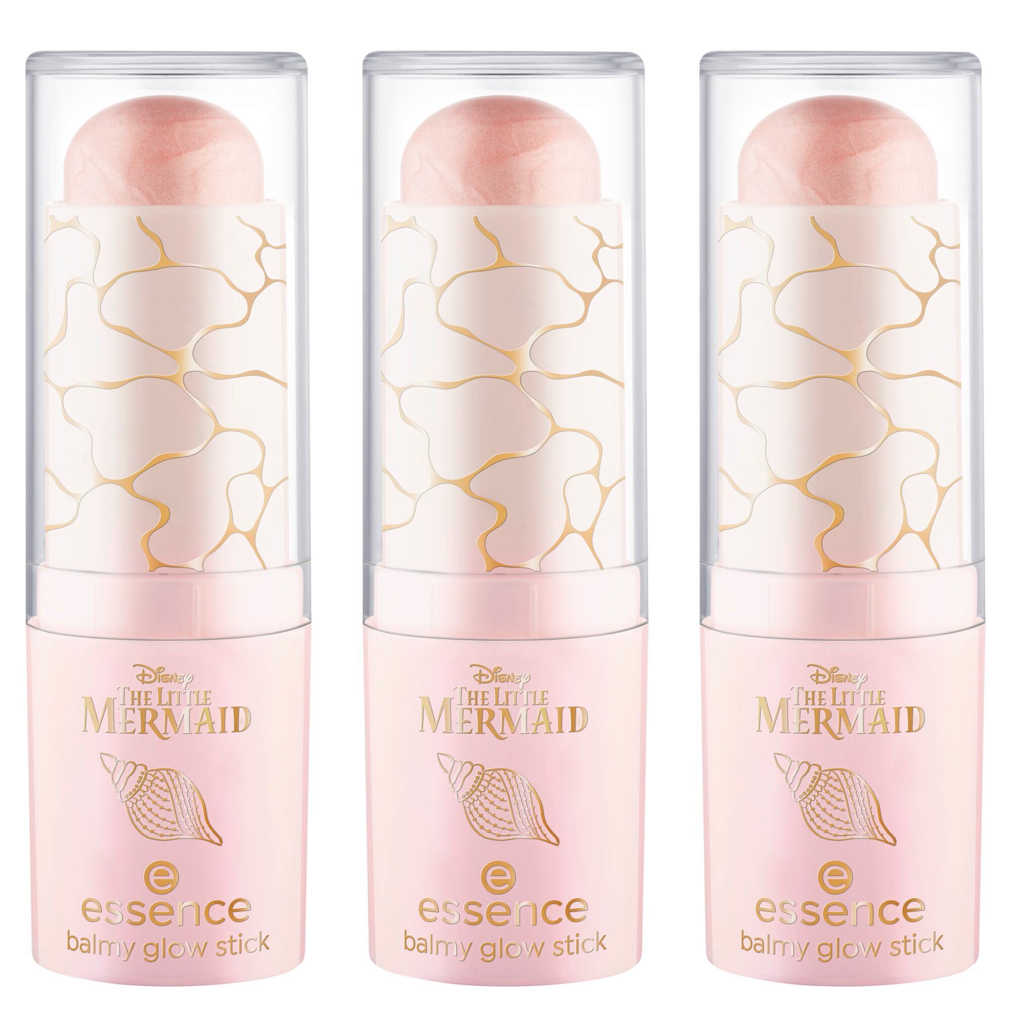 Essence Highlighter Disney THE LITTLE MERMAID balmy glow stick, 3-tlg.