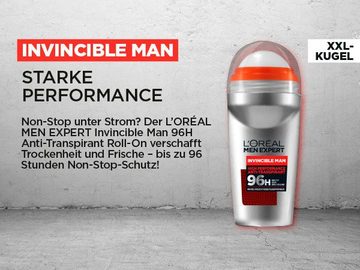 L'ORÉAL PARIS MEN EXPERT Deo-Roller »Invincible Man Anti-Transpirant mit 96H Non-Stop Trockenschutz«