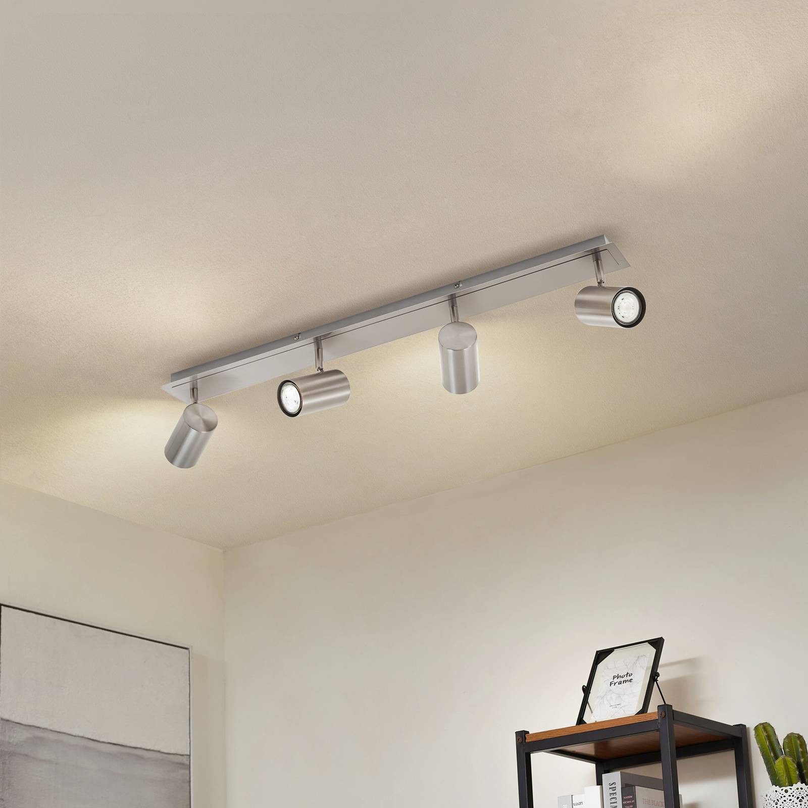 Lindby Deckenstrahler Joffrey, Metall, Alu IP20, 4 x 10 W LED