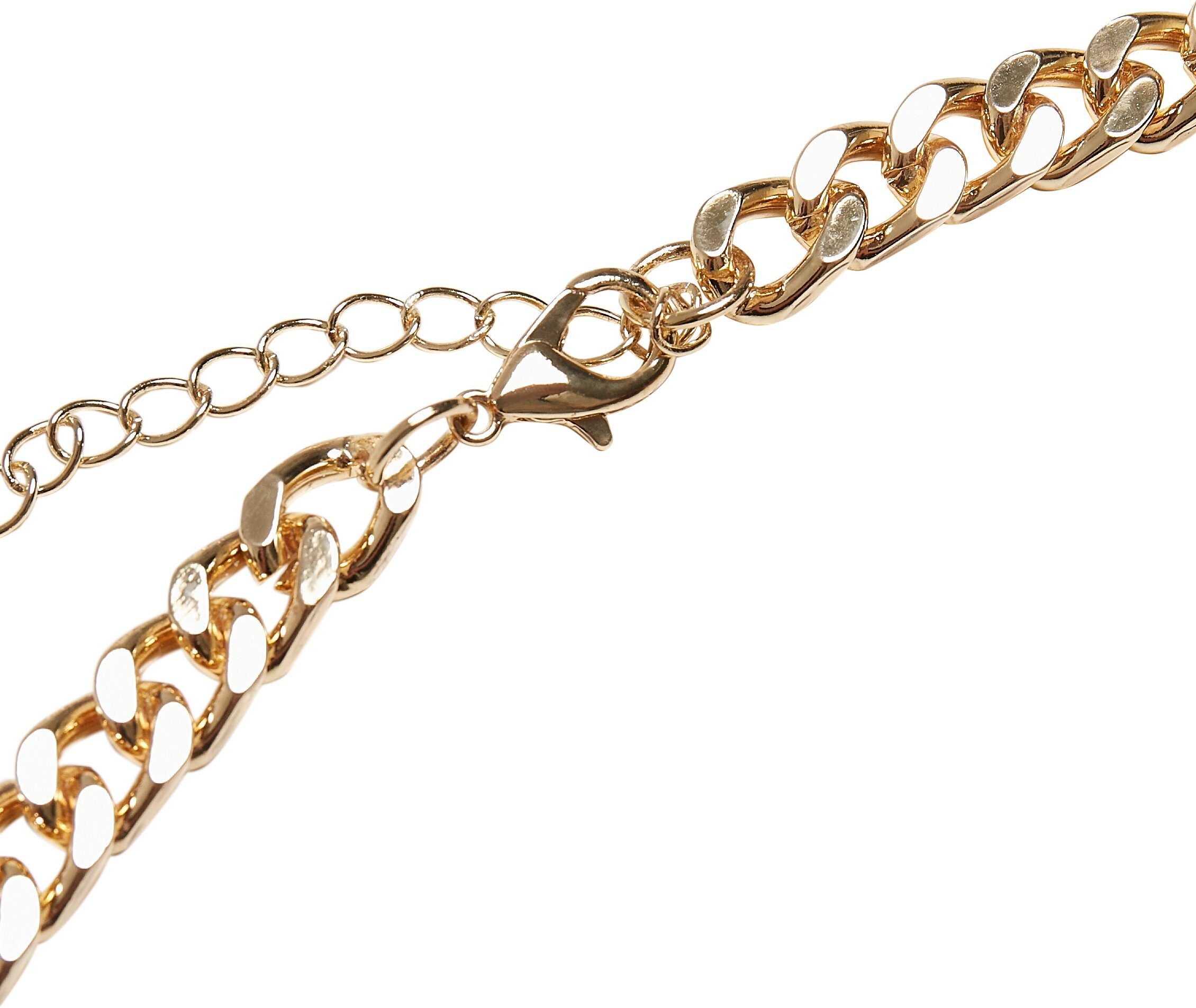 URBAN CLASSICS Edelstahlkette Accessoires Long Necklace gold Basic