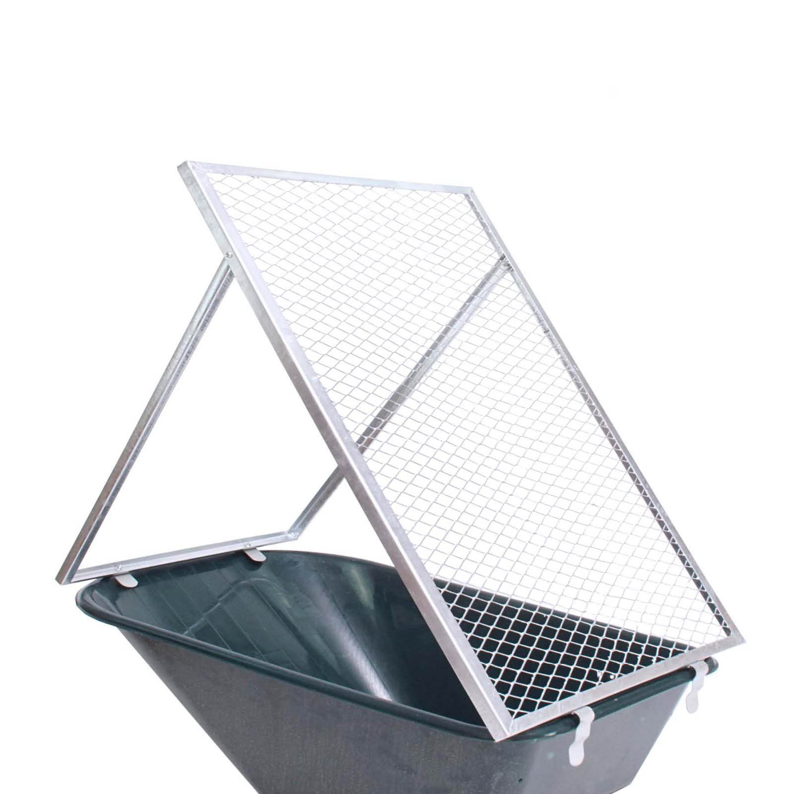 TRUTZHOLM Komposter Schubkarren Durchwurfsieb Gartensieb Kompost Gitter Durchwurfgitter, BxTxH: 60x100x100 cm, (Produkt, 1 St), einfach aufsetzen und sorglos sieben mit stabiler Winkeleinfassung