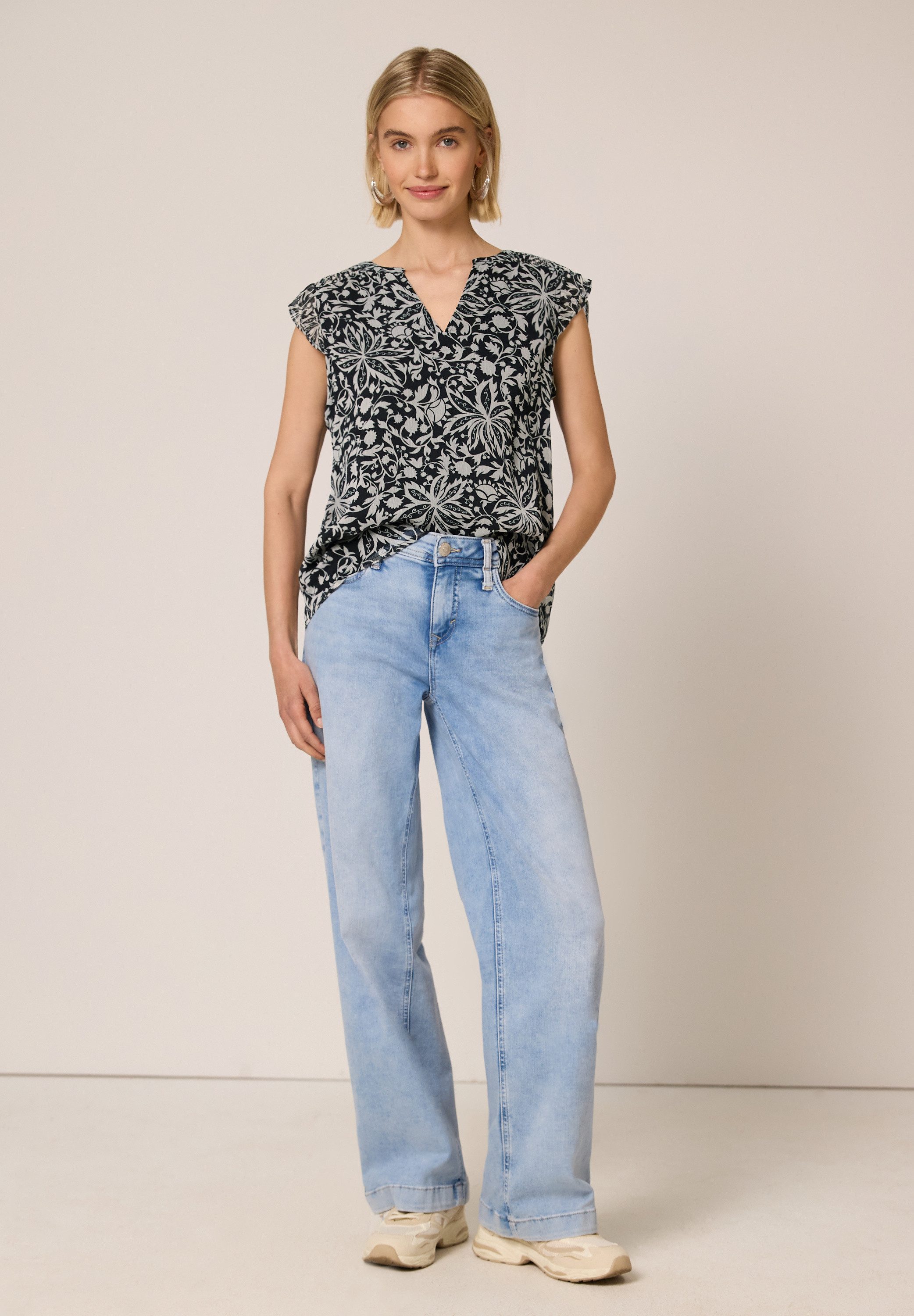 STREET ONE STUDIO Blusentop mit Blumenmuster