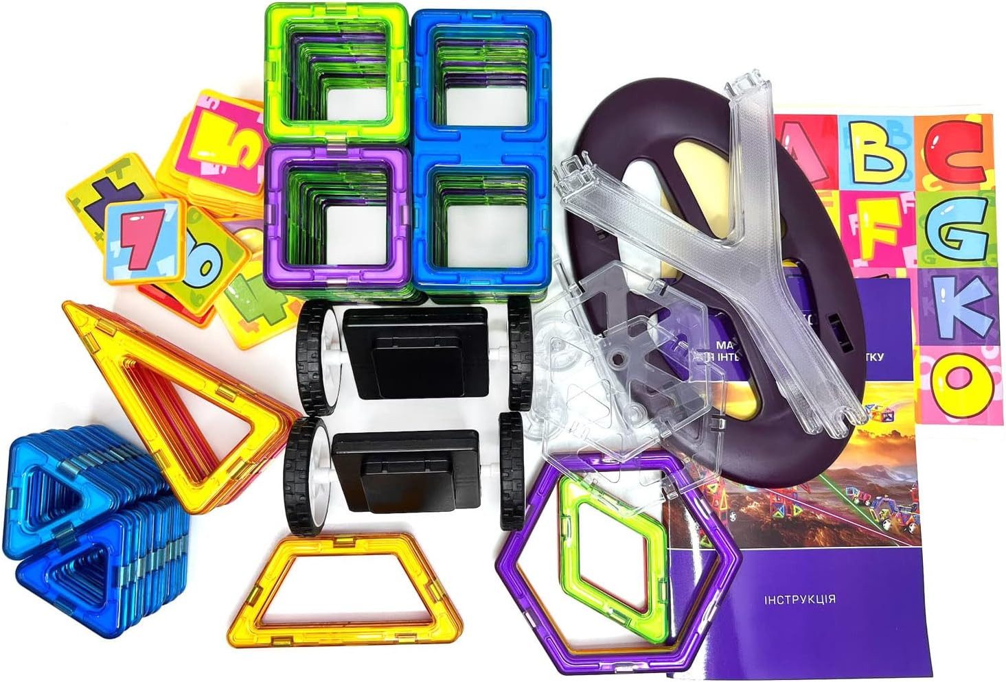 MAGNIKON Magnetspiel Bauklötze Der Baumeister Magnetische Bausteine 118-tei günstig online kaufen