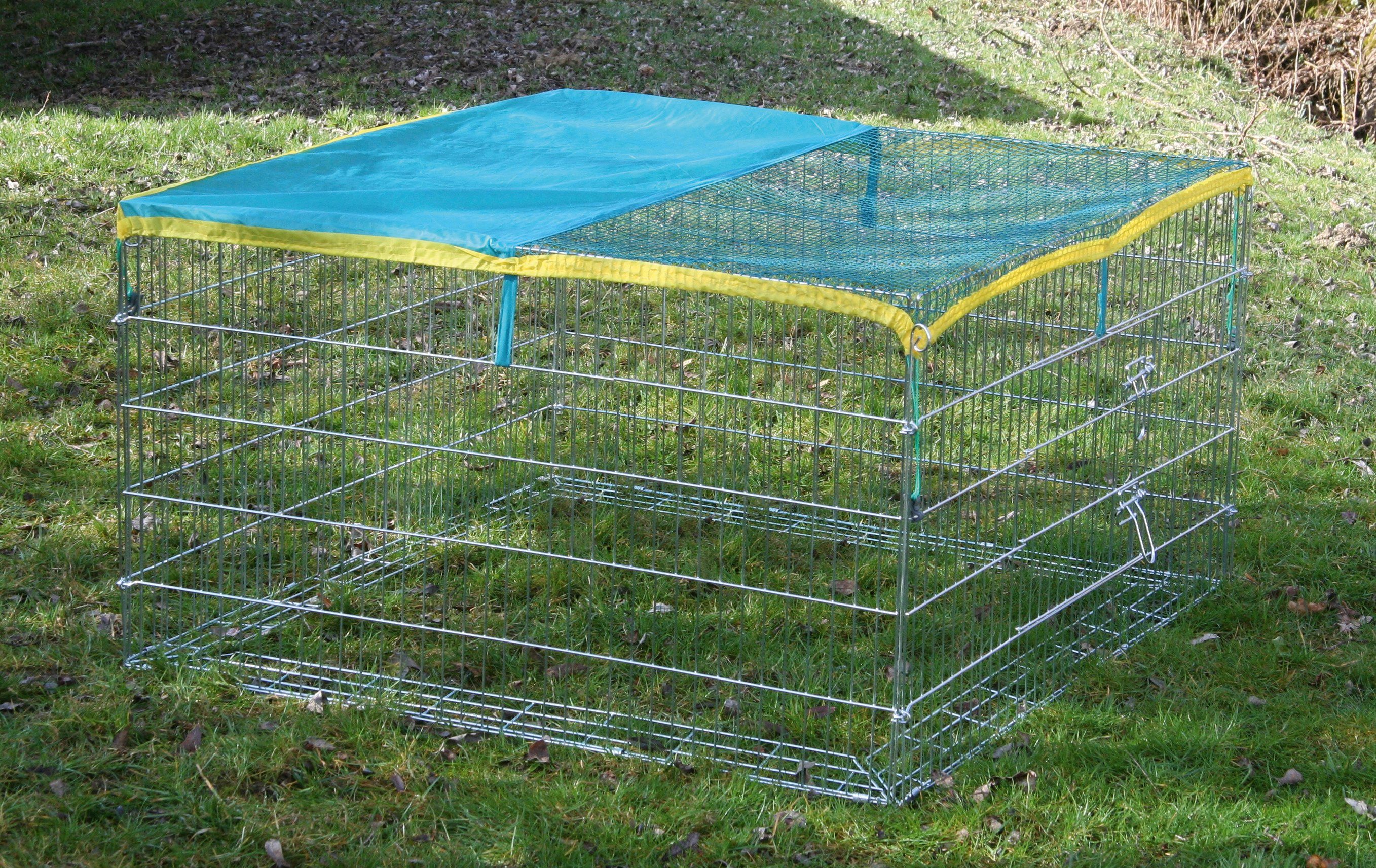 Kerbl Freigehege Kerbl Freilaufgehege mit Ausbruchsperre Gehege für Kleintiere, Maße