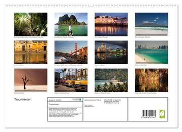 CALVENDO Wandkalender Traumreisen (Premium, hochwertiger DIN A2 Wandkalender 2023, Kunstdruck in Hochglanz)