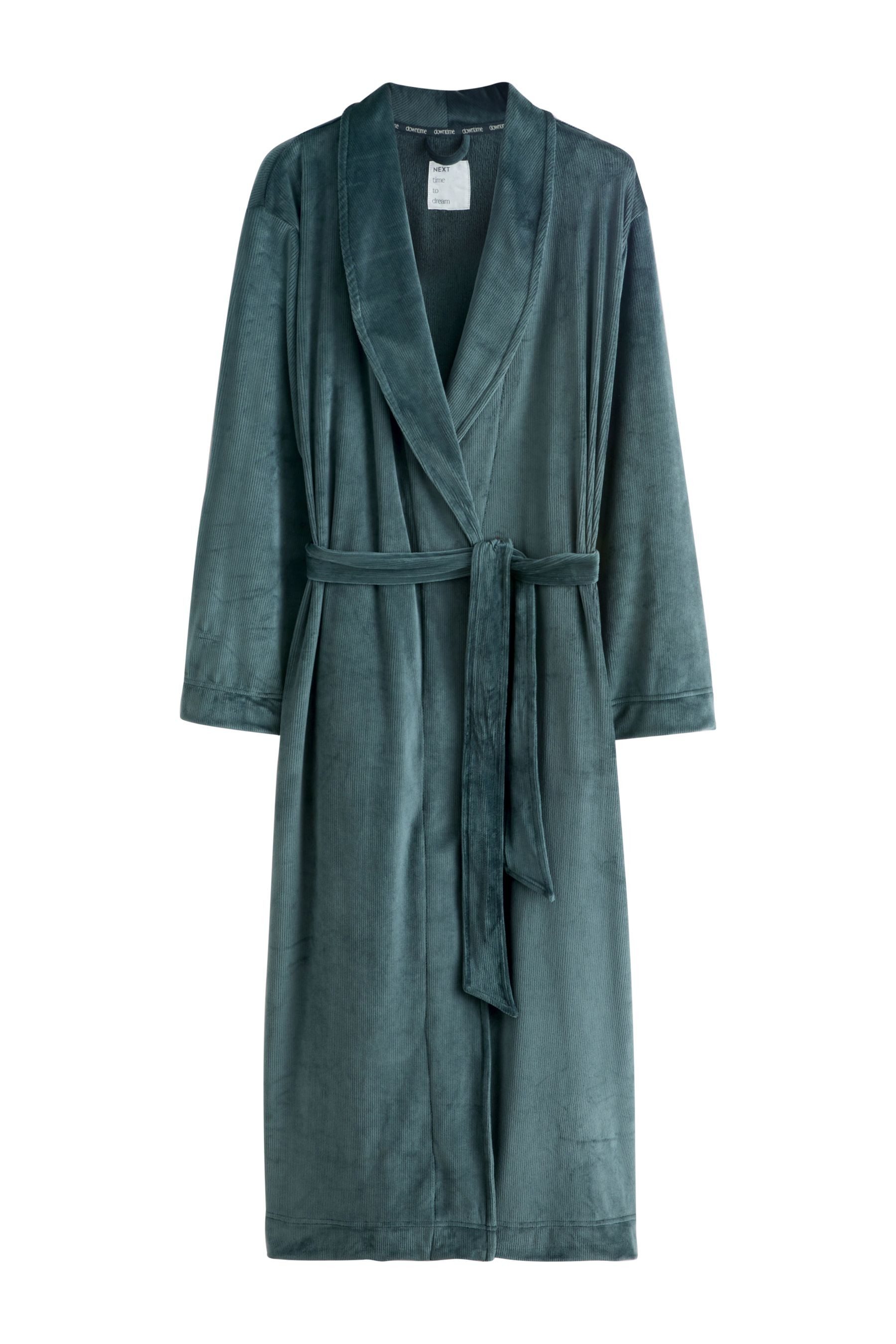 Next Damenbademantel Langer Morgenmantel mit Kordel, Polyester (recycelt), günstig online kaufen