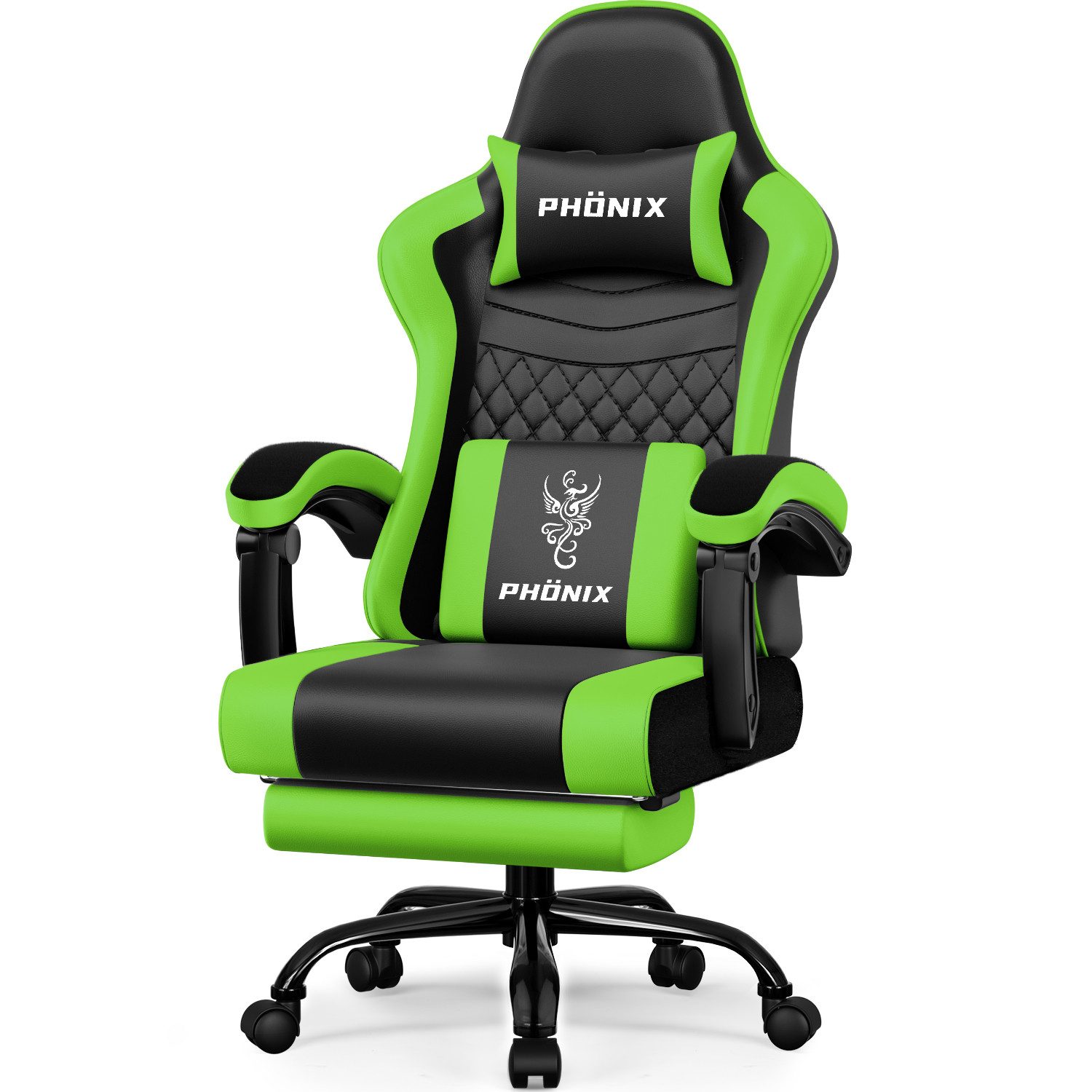 Adormii Gaming-Stuhl Gaming Stuhl ergonomisch Gaming Chair Bürostuhl verstellbare (Gaming Stuhl mit verstellbaren Lendenkissen, Armlehne und Kopfstütze, Gamer Stuhl Bequeme Sitzkissen), gepolsterter Gaming-Stuhl, bis 150 kg Belastbarkeit