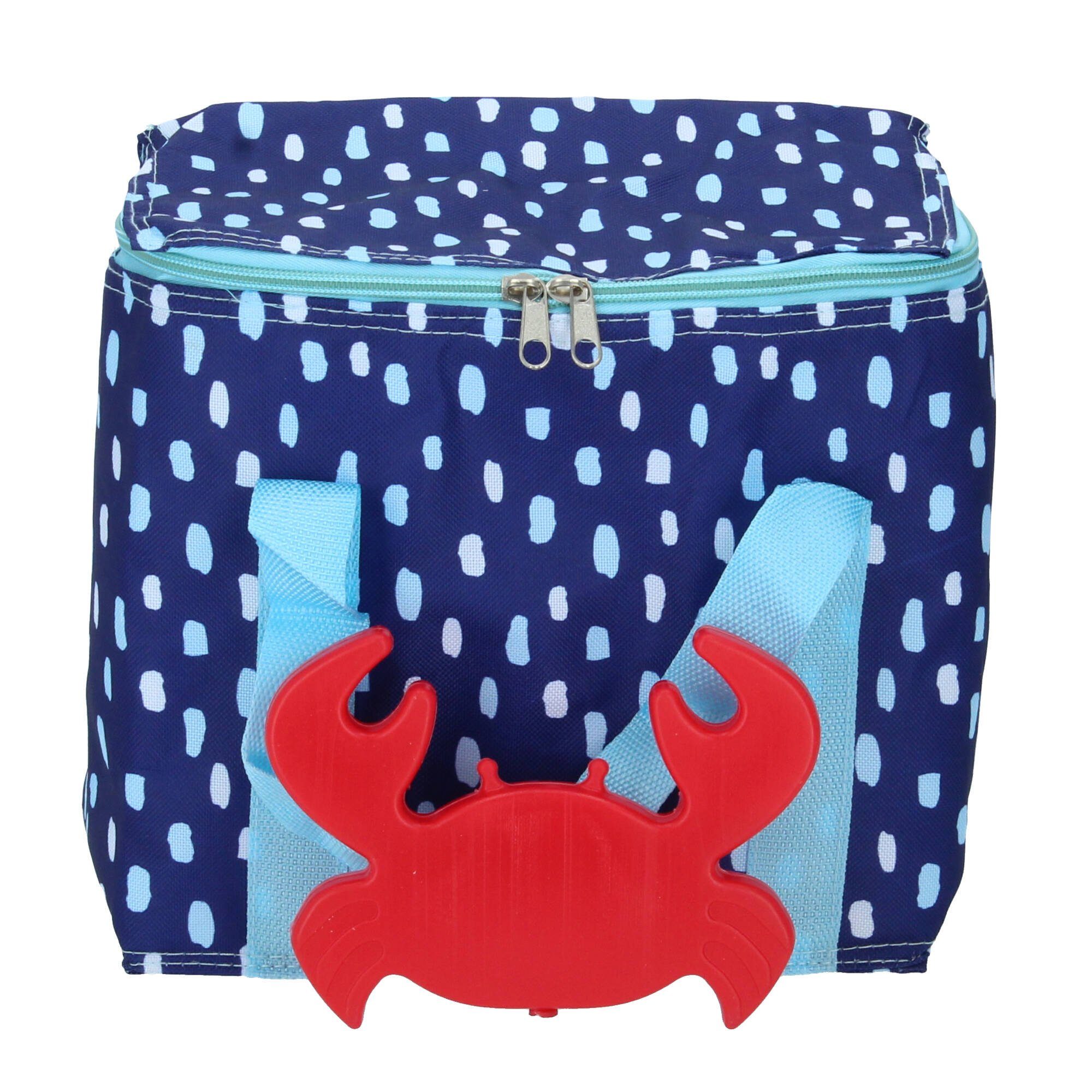 L Seaside Krabbe Porta Einkaufsshopper 7 Ladelle blau mit Kühlakku