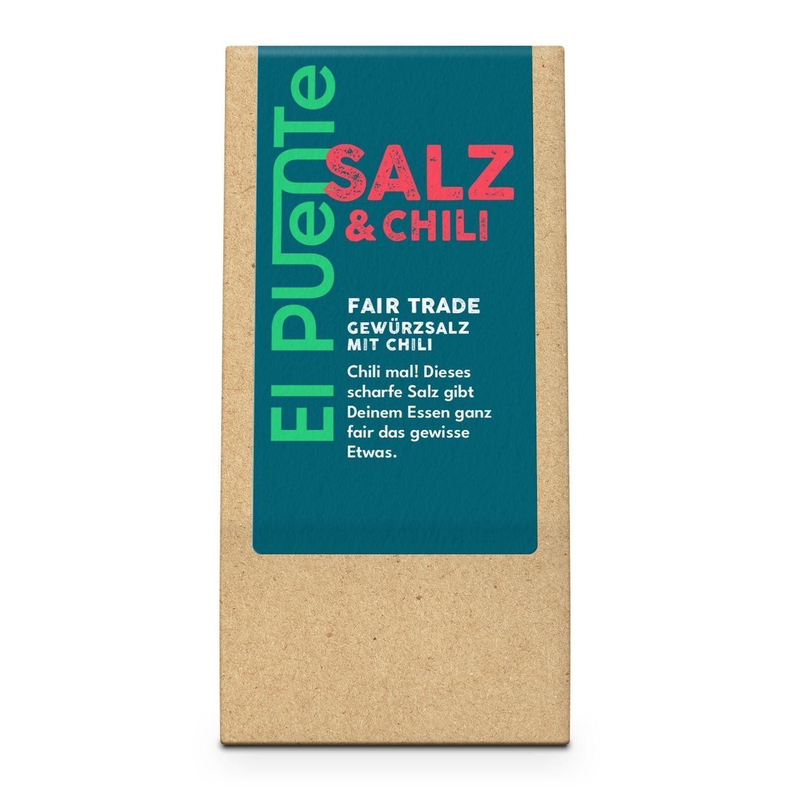 El Puente Gewürz Salz & Chili Gewürzsalz, Fair Trade, Vegan, Glutenfrei, Fair Trade