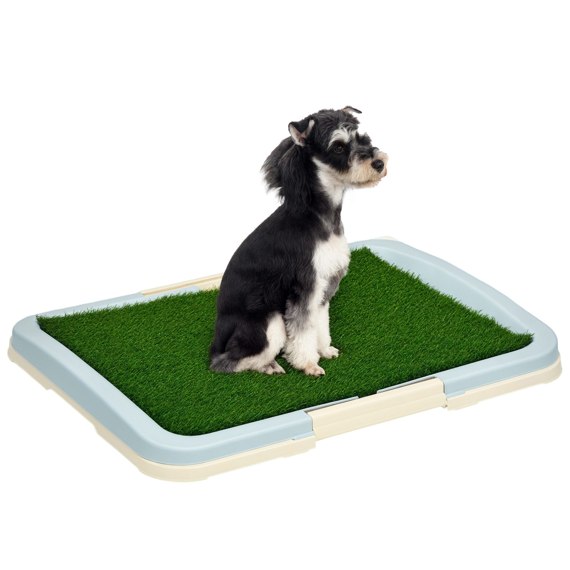 PawHut Hundetoilette Puppy Pee Pad, Welpentoilette, Hundeklo, Abnehmbar und waschbar, mit Anti-Rutsch-Fußmatten