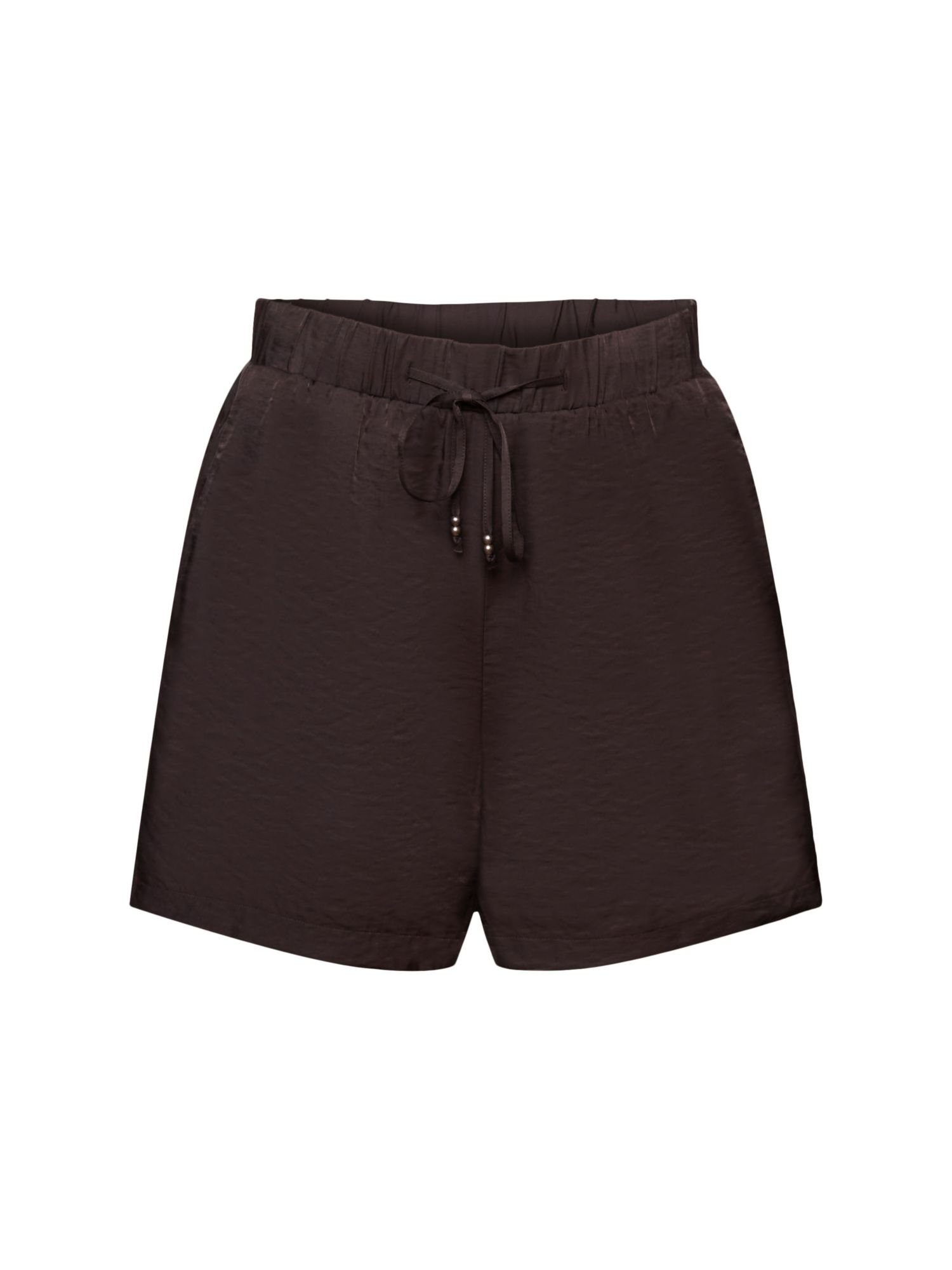 Pull-on-Shorts aus ANTHRACITE (1-tlg) Esprit Satin Shorts