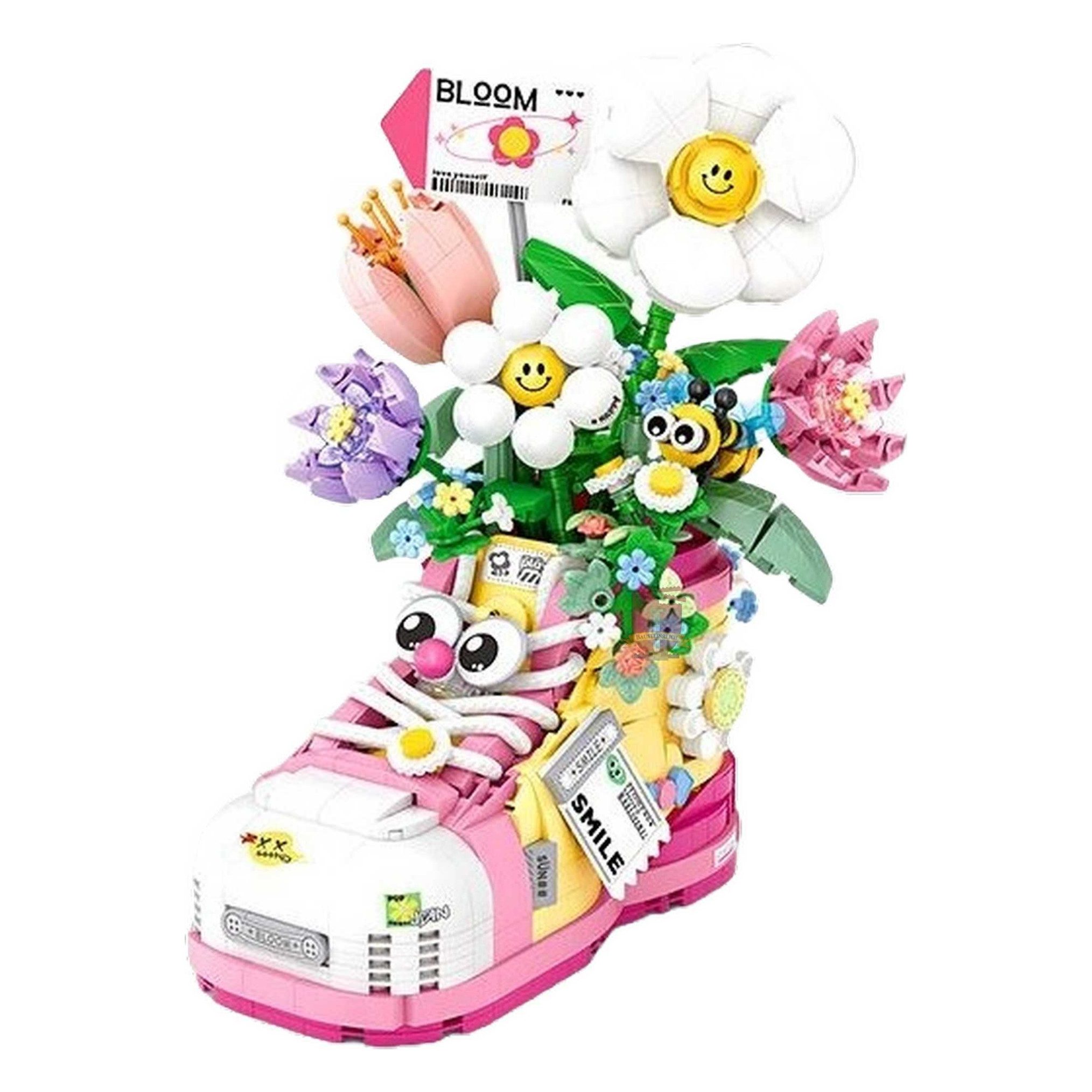 Loz Blumen im Stiefel - Mini-Klemmbausteine (LOZ 1351) Spielbausteine – Bild 3 von 5