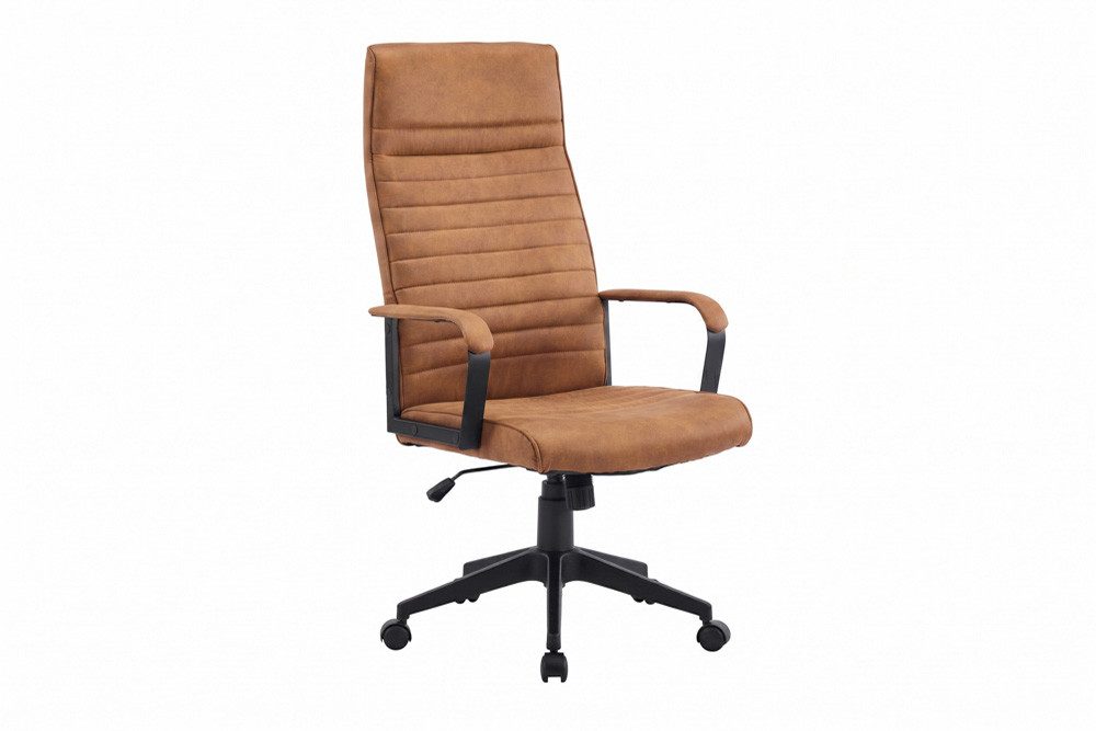 riess-ambiente Bürostuhl LAZIO vintage braun/schwarz - Microfaser, Metall, drehbar, Gaming (Einzelartikel, 1 St), Moderner Gamingstuhl auf Rollen - ideal für Schlaf- und Arbeitszimmer