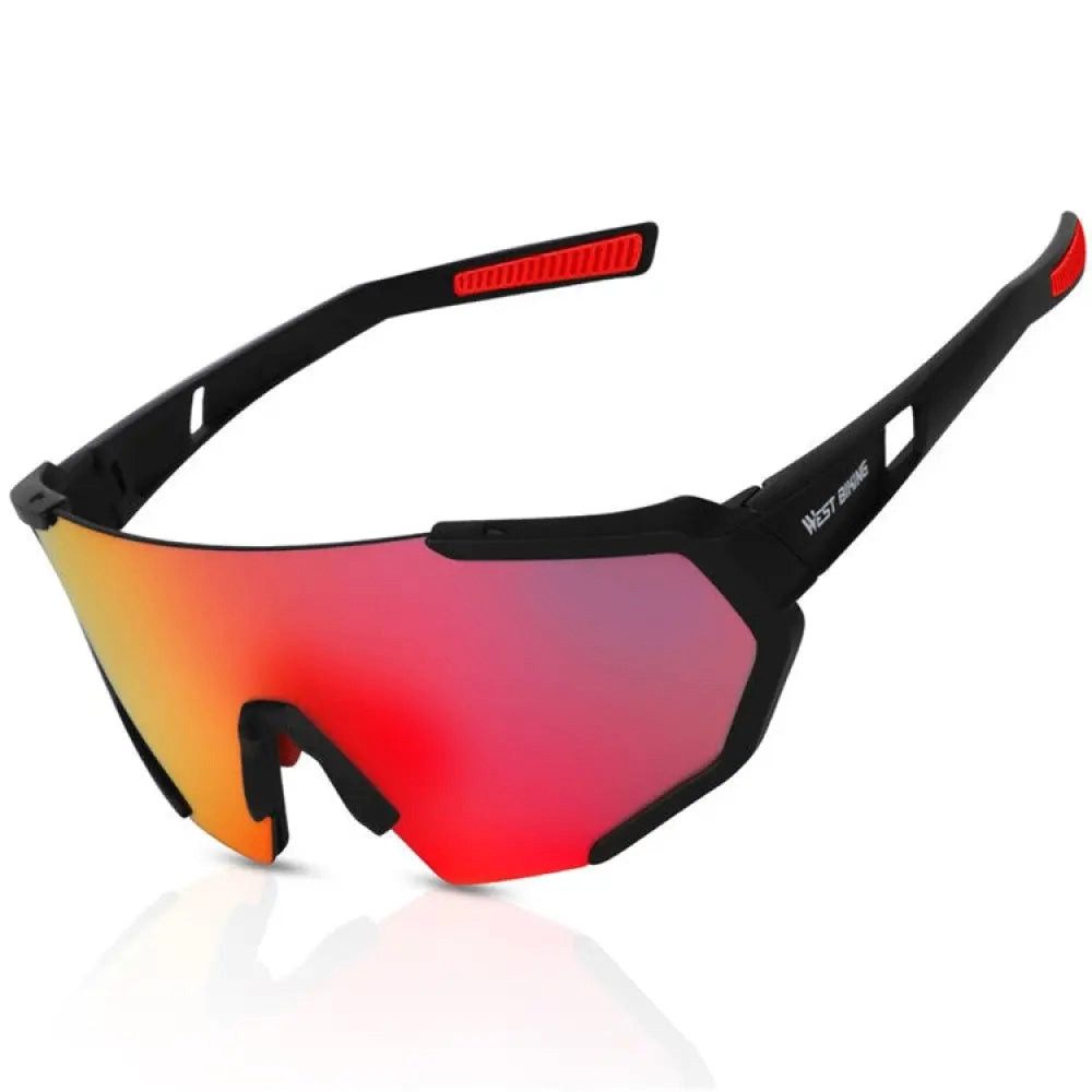 Sport-Knight® Sportbrille Sport-Sonnenbrille mit UV400 & polarisierten Gläsern, HD-Sicht