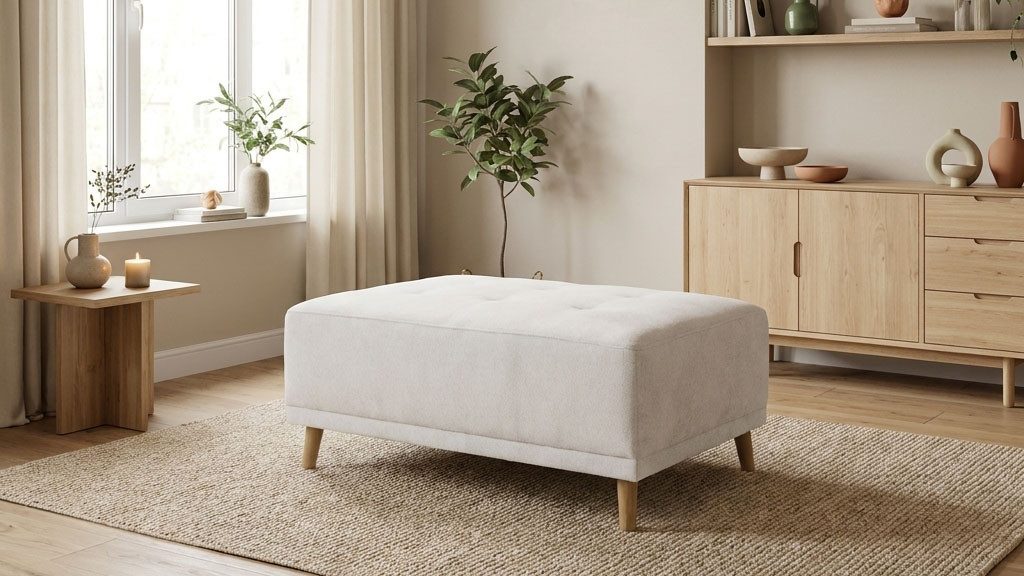 OTTO home Hocker Greve, Polsterhocker Greve passend zum Sofa, Breite 104 cm
