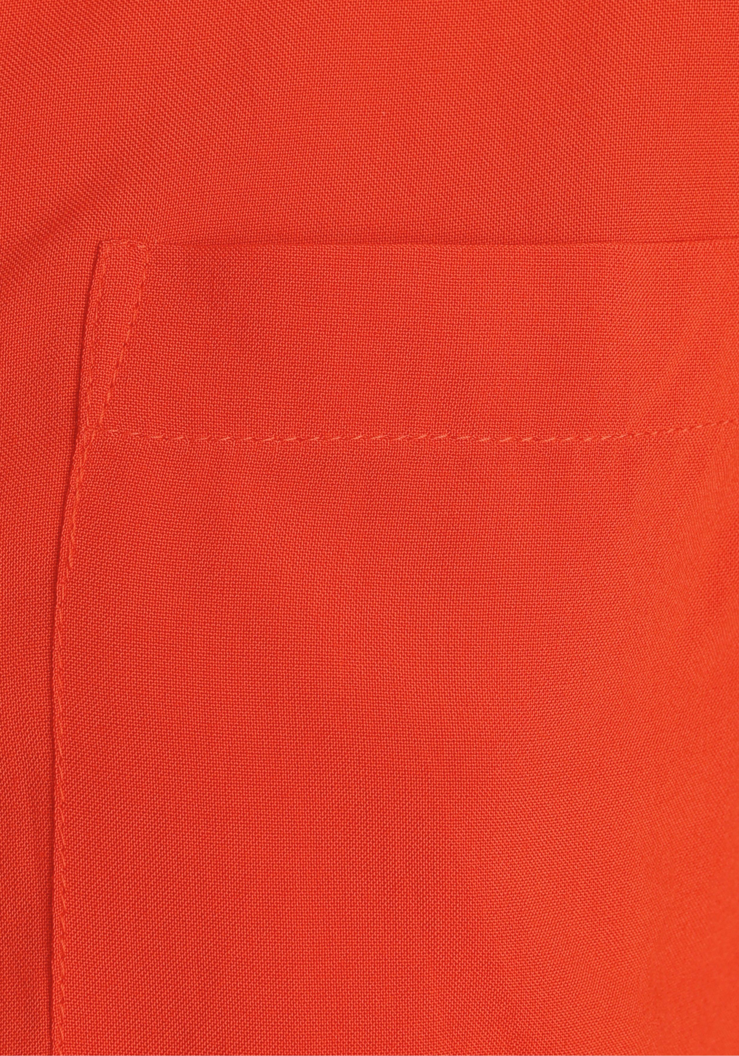 im Hemdbluse Tamaris Oversize-Look orangerot