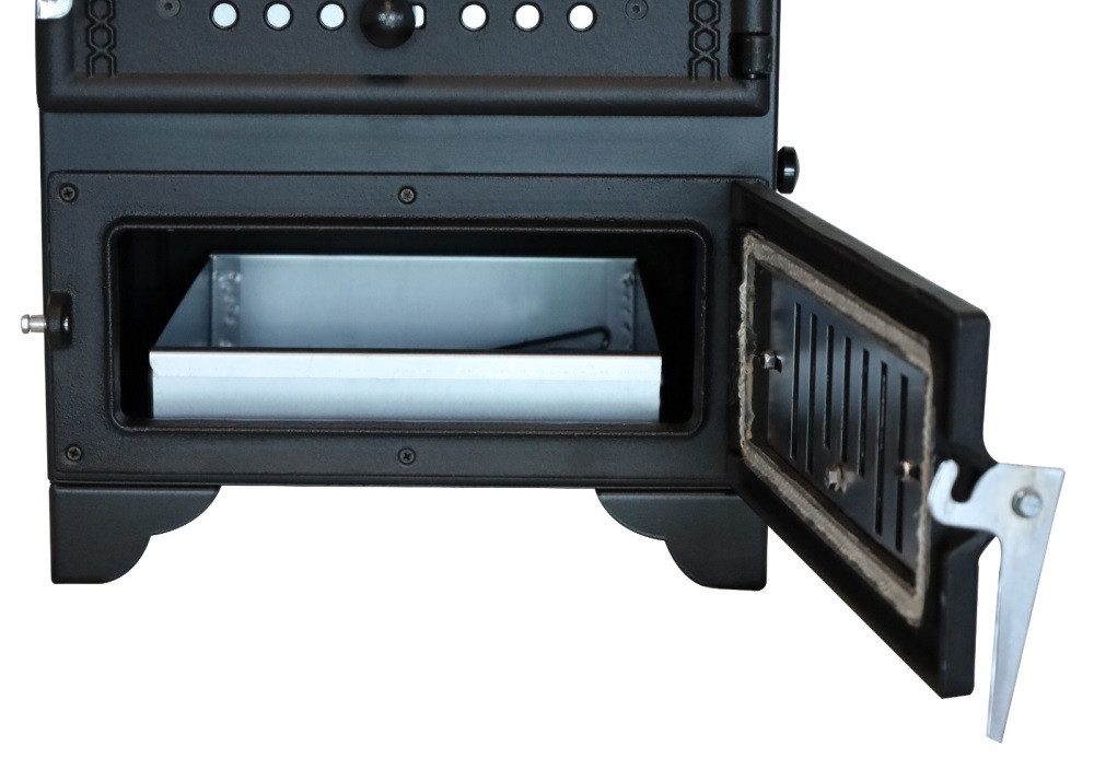 ECOfoxx Kaminofen mit Backfach und Herdplatte Modell S103, 10.6 kW