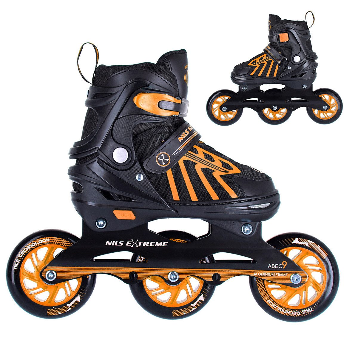 NILS EXTREME Inlineskates Inliner verstellbare Inline Skates, Размер 29-43, für Groß und Klein