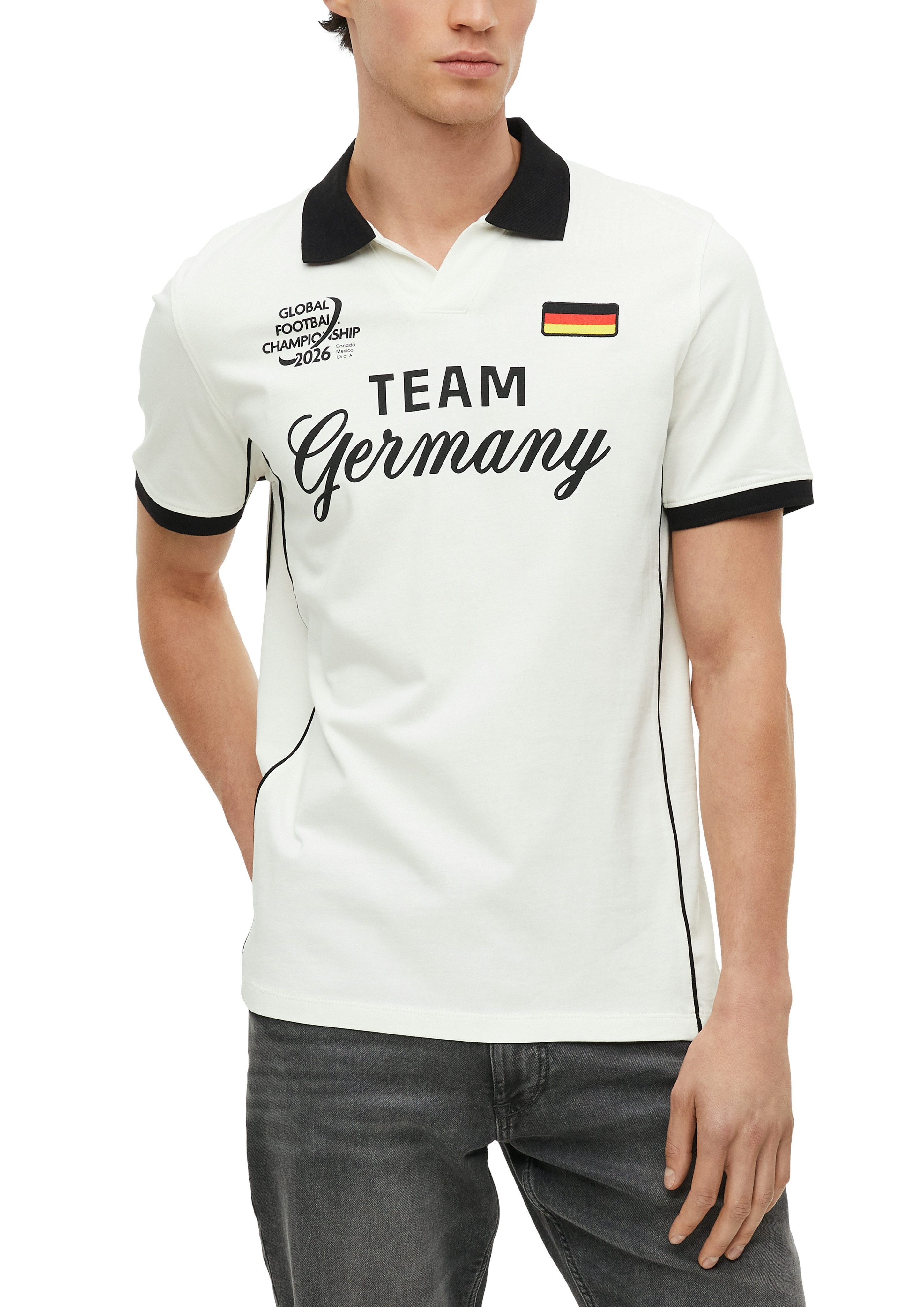 s.Oliver Poloshirt Sommershirt - WM 2026 - mit GERMANY-Print