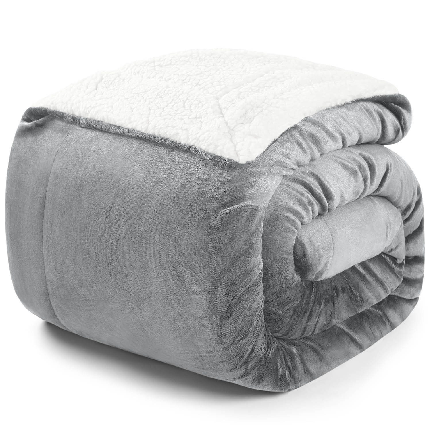 Wohndecke Flauschige Sherpa Kuscheldecke – hochwertige Wohndecke, Blumtal, weiche Fleecedecke als Sofaüberwurf, Tagesdecke oder Wohnzimmerdecke