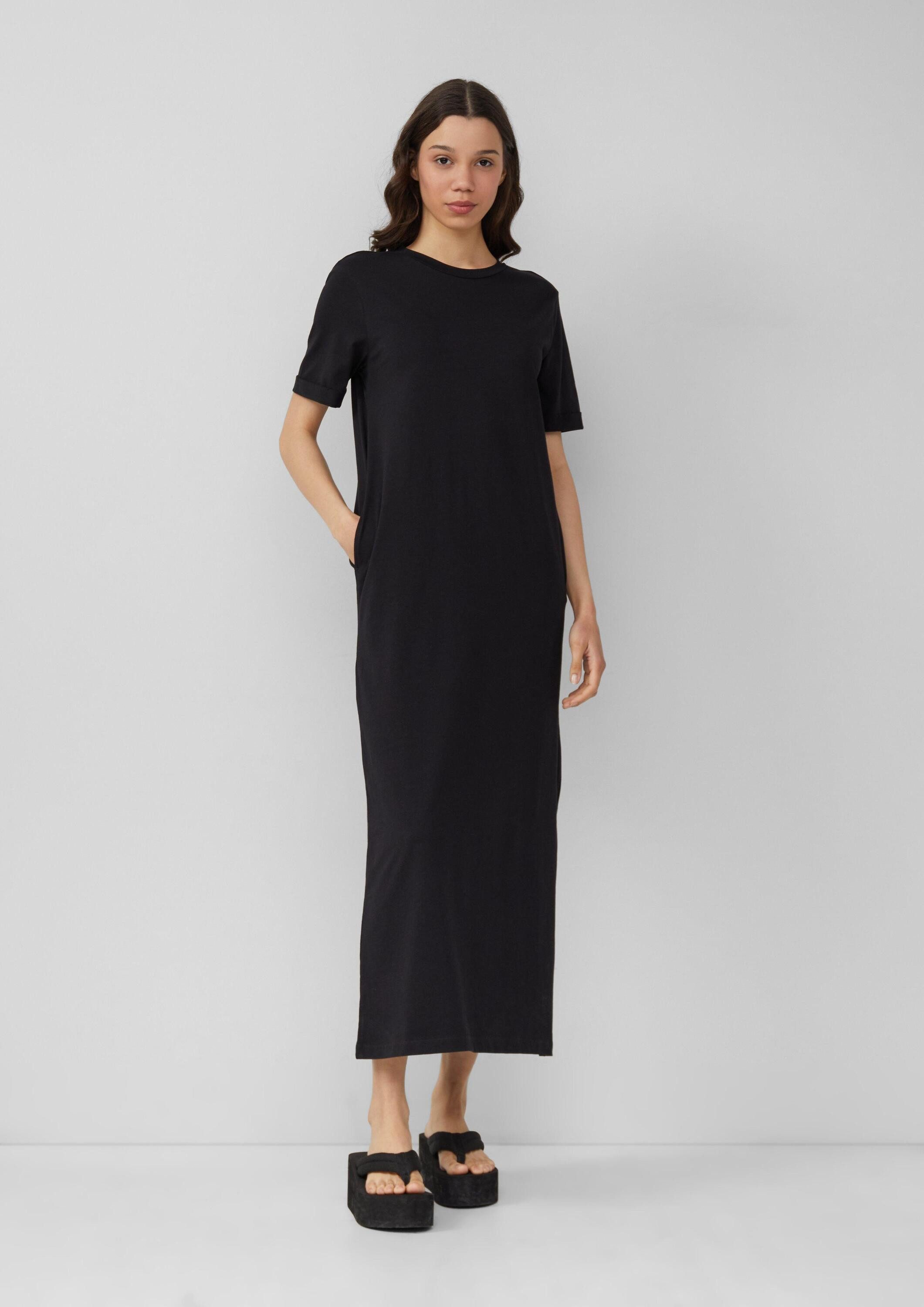 QS Maxikleid Kleid Langes Jerseykleid aus Baumwolle günstig online kaufen