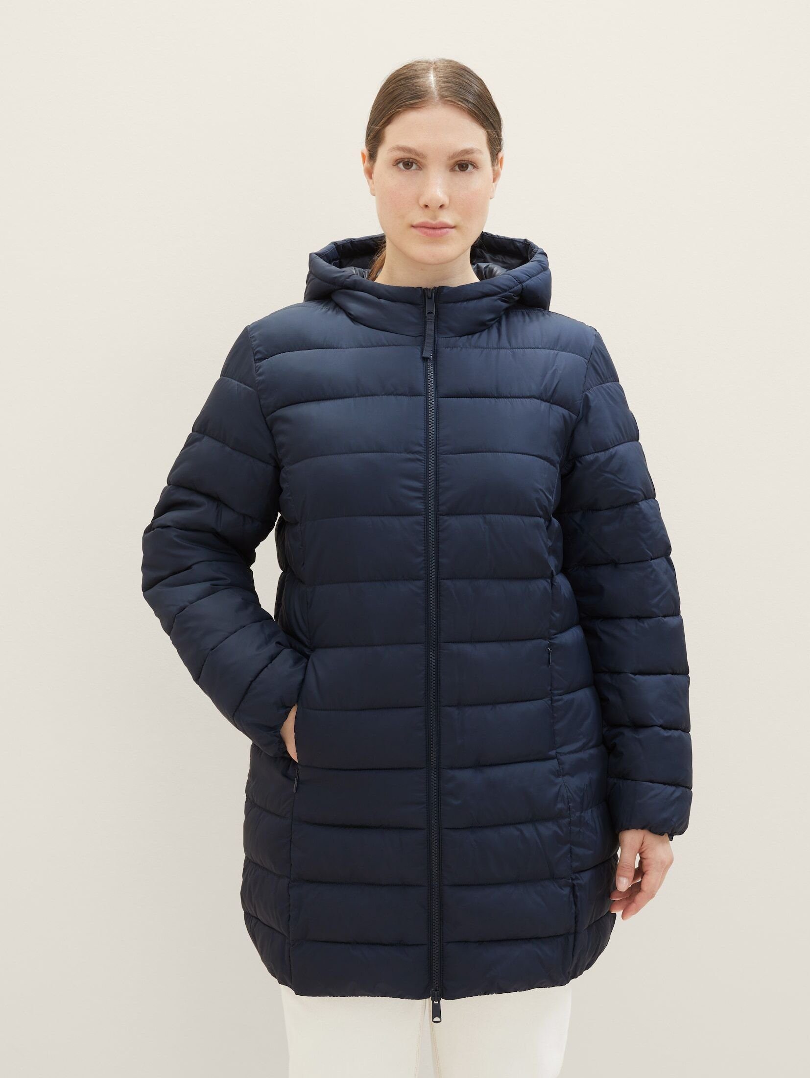 TOM TAILOR Damen Steppjacke – Leichte Übergangsjacke Mit Kapuze