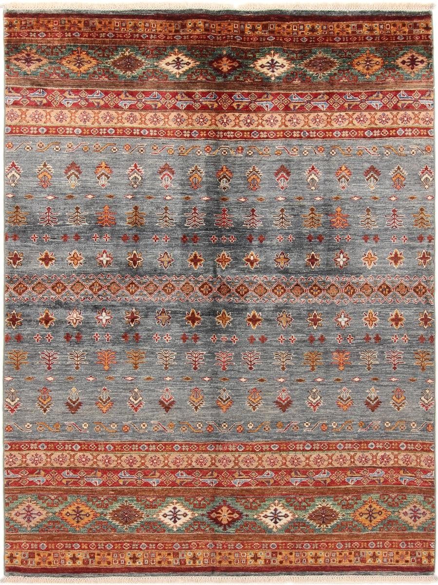 Orientteppich Arijana Shaal 159x212 Handgeknüpfter Orientteppich, Nain Trading, rechteckig, Höhe: 5 mm