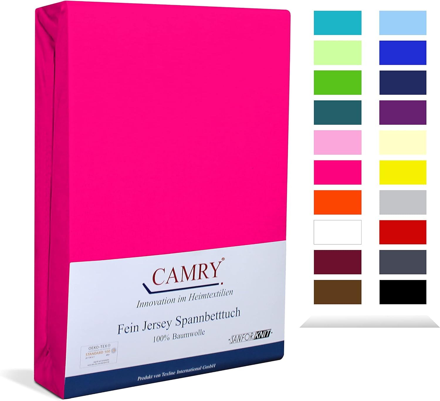 Camry Spannbettlaken CLASSIC, Jersey Baumwolle, Gummizug: rundum, viele Far günstig online kaufen