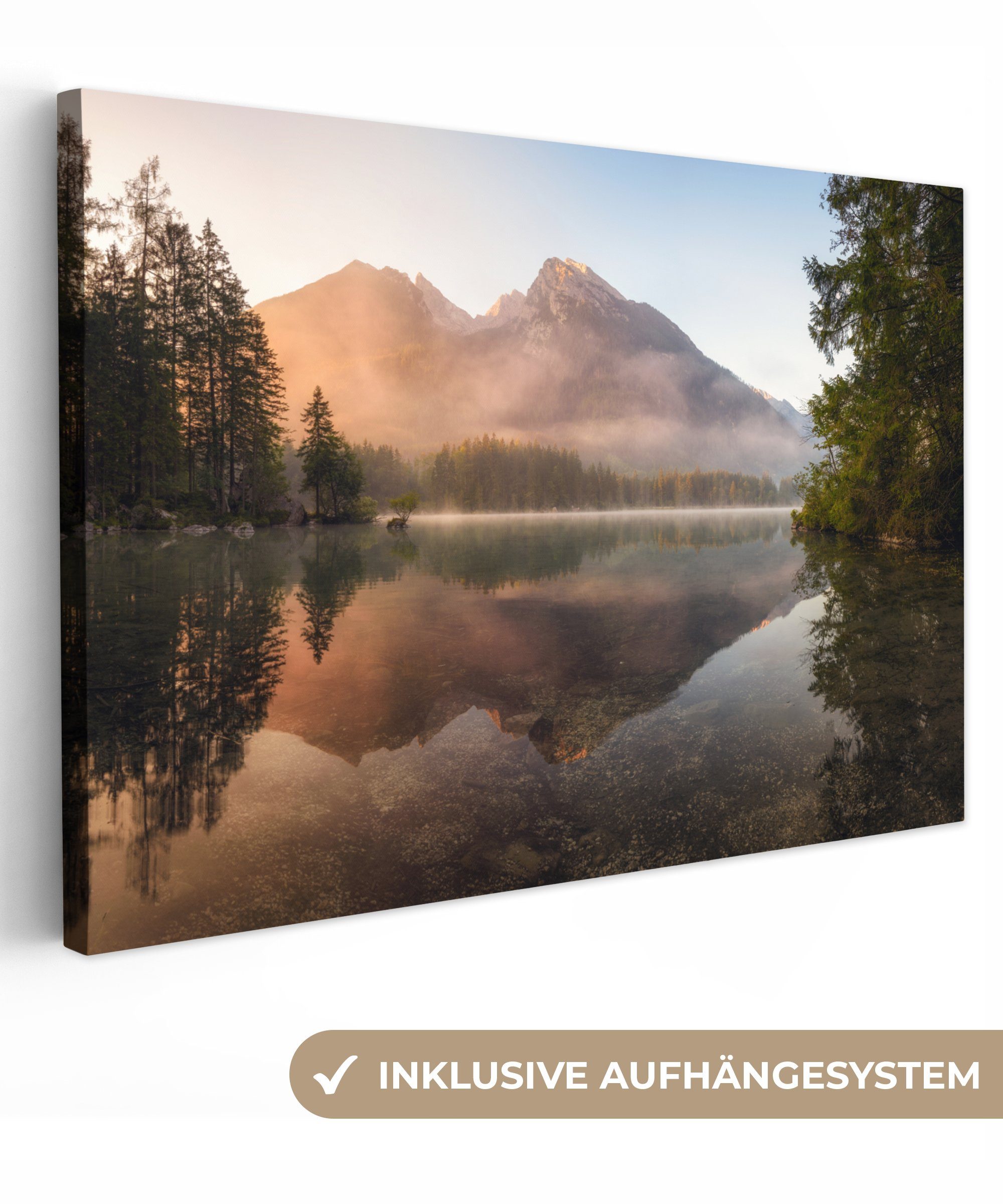 OneMillionCanvasses® Leinwandbild Landschaft - Nebel - günstig online kaufen